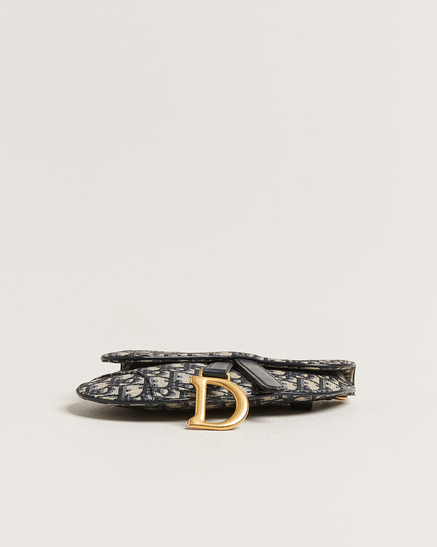 Herr | Pre-Owned & Vintage Bags | Dior Pre-Owned | Saddle Belt Pouch Bag Oblique Jacquard Blue