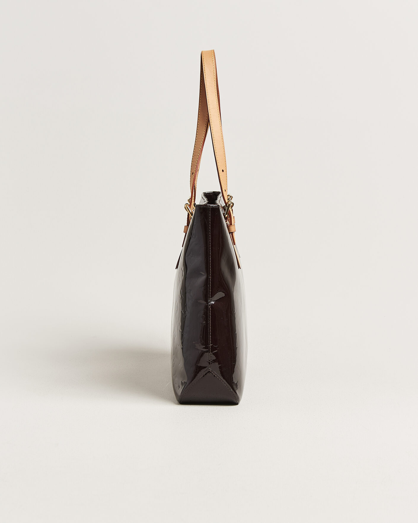 Herr | Pre-Owned & Vintage Bags | Louis Vuitton Pre-Owned | Brentwood Tote Bag Vernis Leather Burgundy