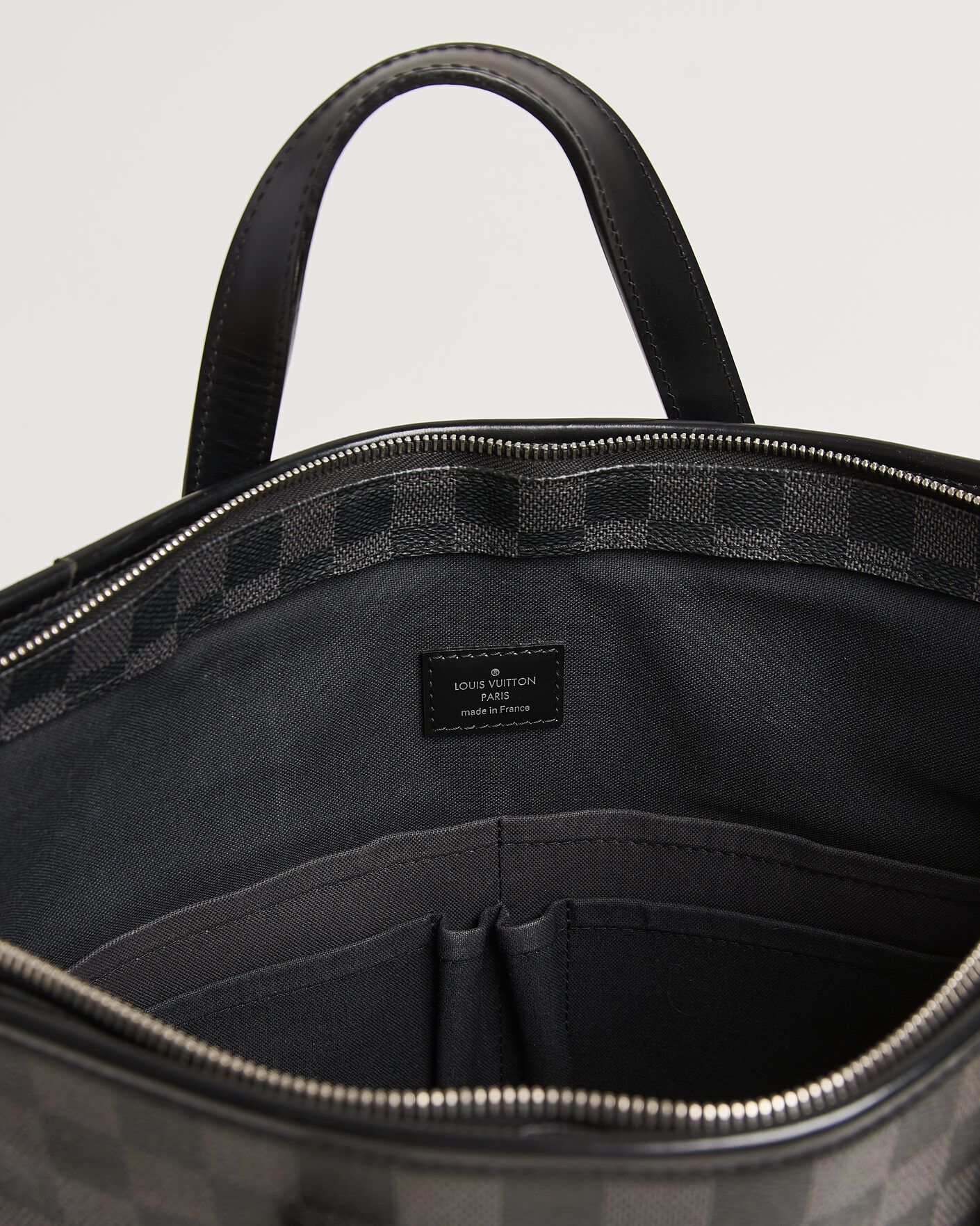 Herr | Pre-Owned & Vintage Bags | Louis Vuitton Pre-Owned | Tote Bag Damier Graphite