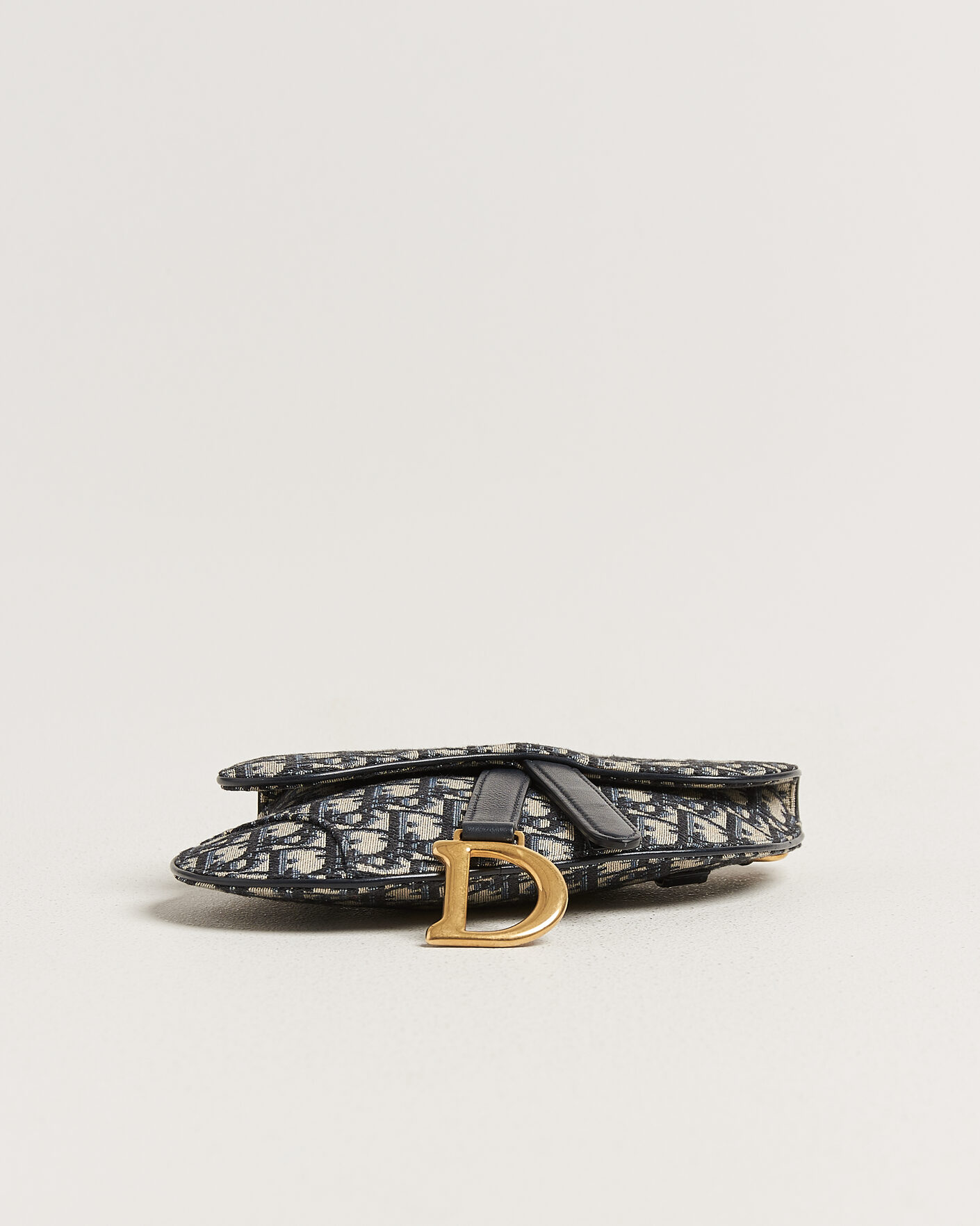 Herr | Pre-Owned & Vintage Bags | Dior Pre-Owned | Saddle Belt Bag Oblique Jacquard Blue