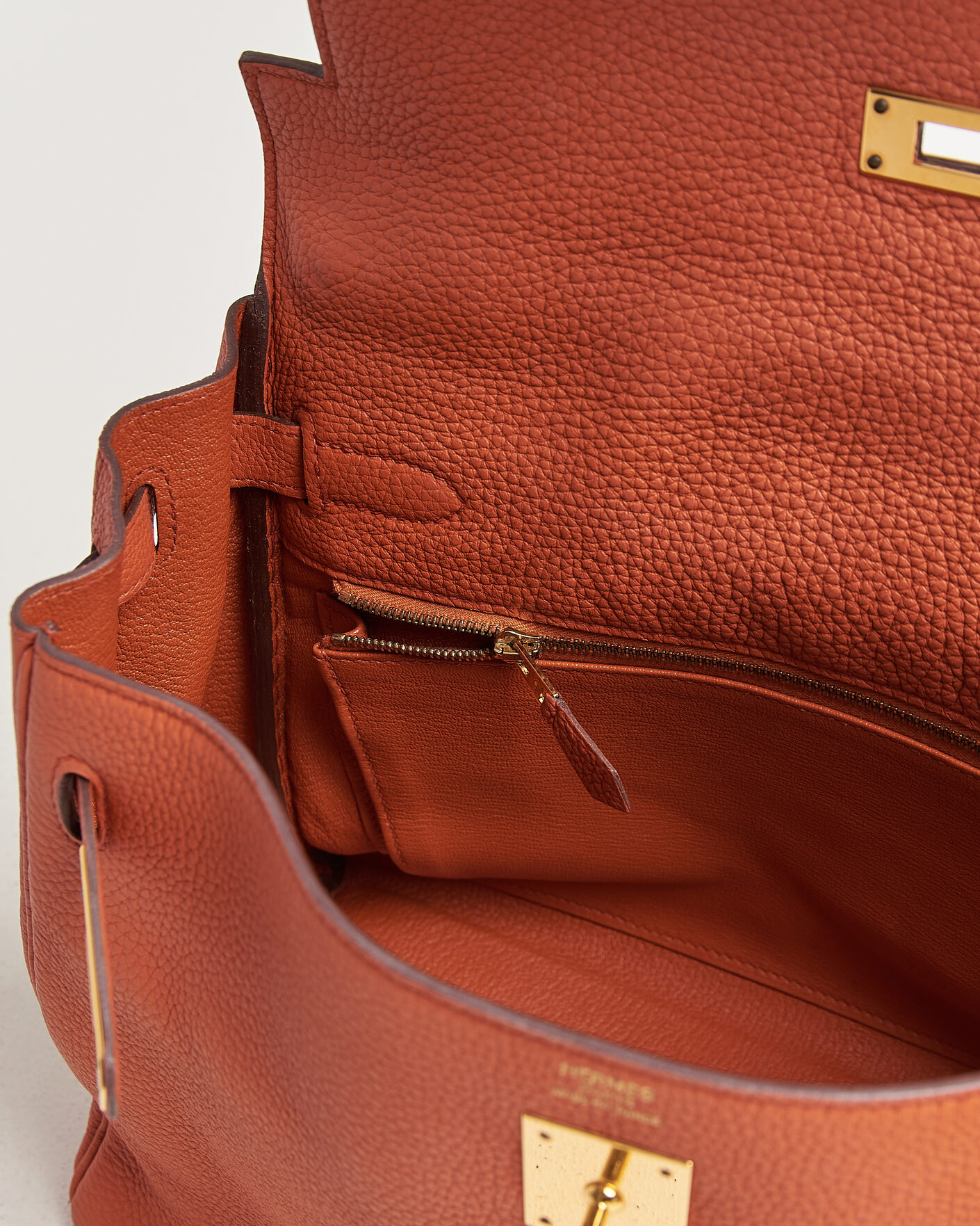 Herr | Pre-Owned & Vintage Bags | Hermès Pre-Owned | Kelly 32 Togo Leather Orange