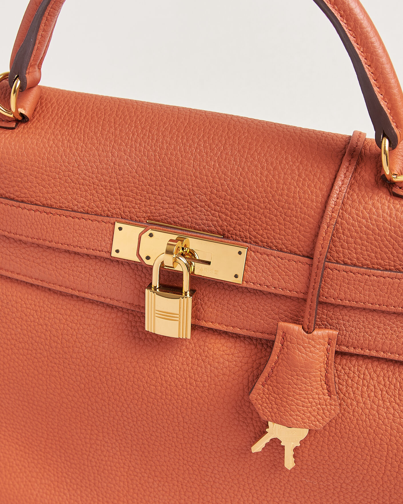 Herr | Pre-Owned & Vintage Bags | Hermès Pre-Owned | Kelly 32 Togo Leather Orange