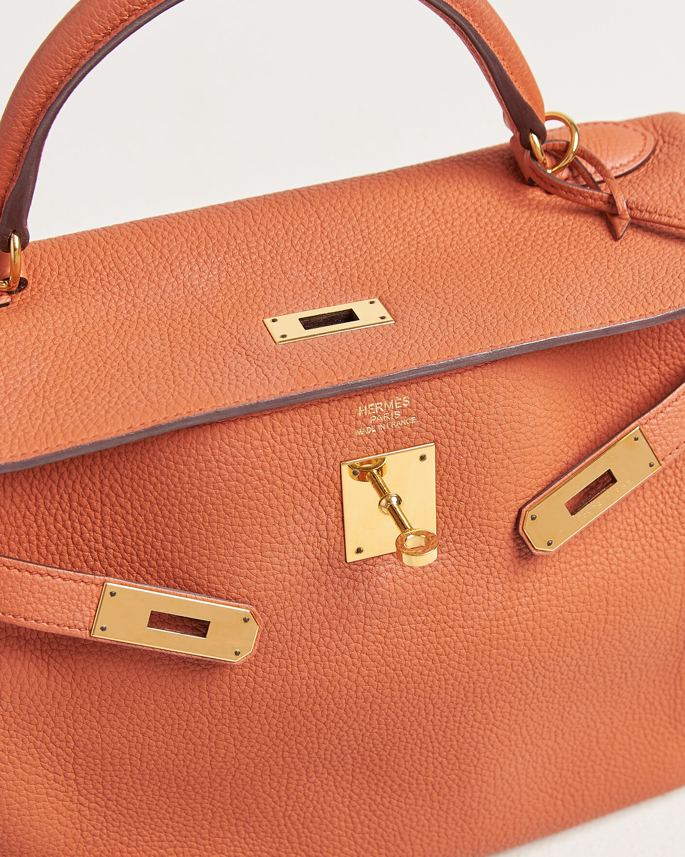 Herr | Pre-Owned & Vintage Bags | Hermès Pre-Owned | Kelly 32 Togo Leather Orange