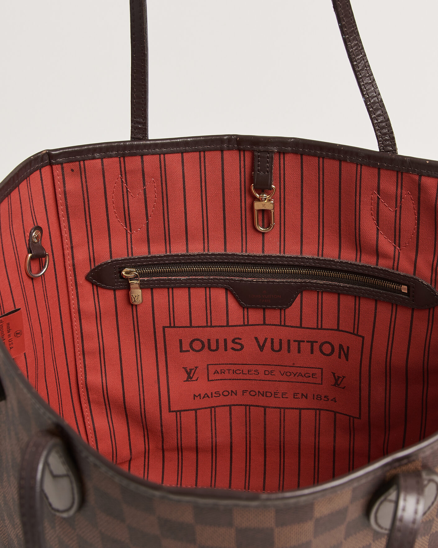 Herr | Pre-Owned & Vintage Bags | Louis Vuitton Pre-Owned | Neverfull MM Damier Ebene