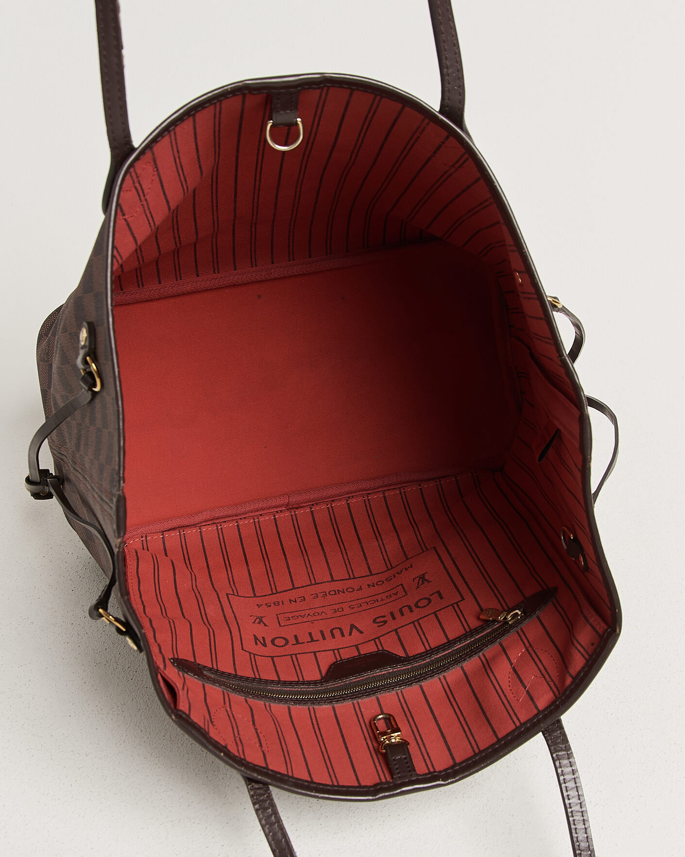 Herr | Pre-Owned & Vintage Bags | Louis Vuitton Pre-Owned | Neverfull MM Damier Ebene