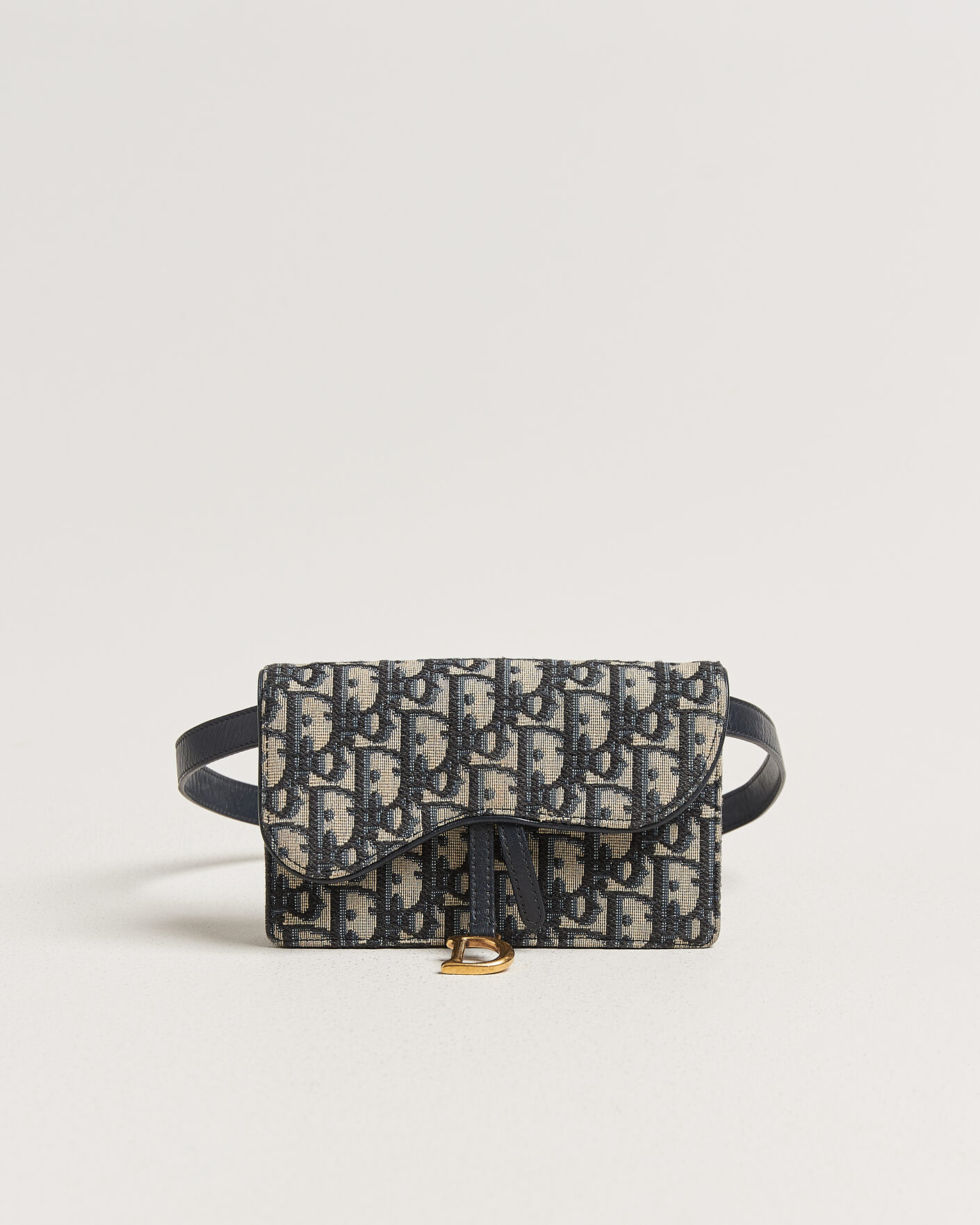 Herr | Pre-Owned & Vintage Bags | Dior Pre-Owned | Saddle Rectangular Belt Bag Blue