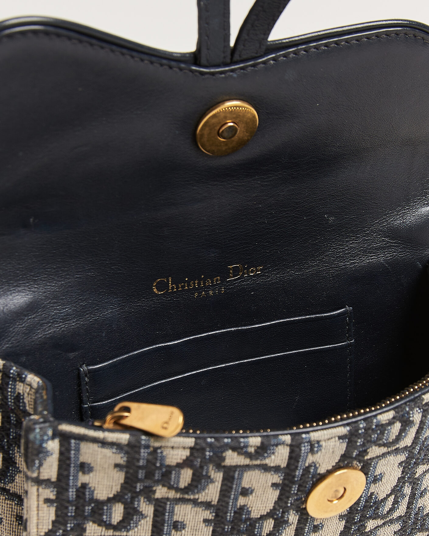 Herr | Pre-Owned & Vintage Bags | Dior Pre-Owned | Saddle Rectangular Belt Bag Blue