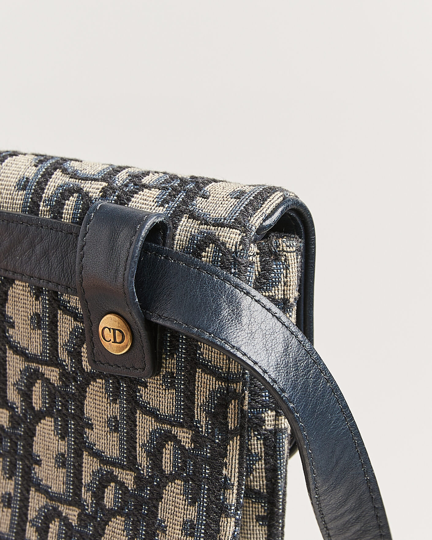 Herr | Pre-Owned & Vintage Bags | Dior Pre-Owned | Saddle Rectangular Belt Bag Blue