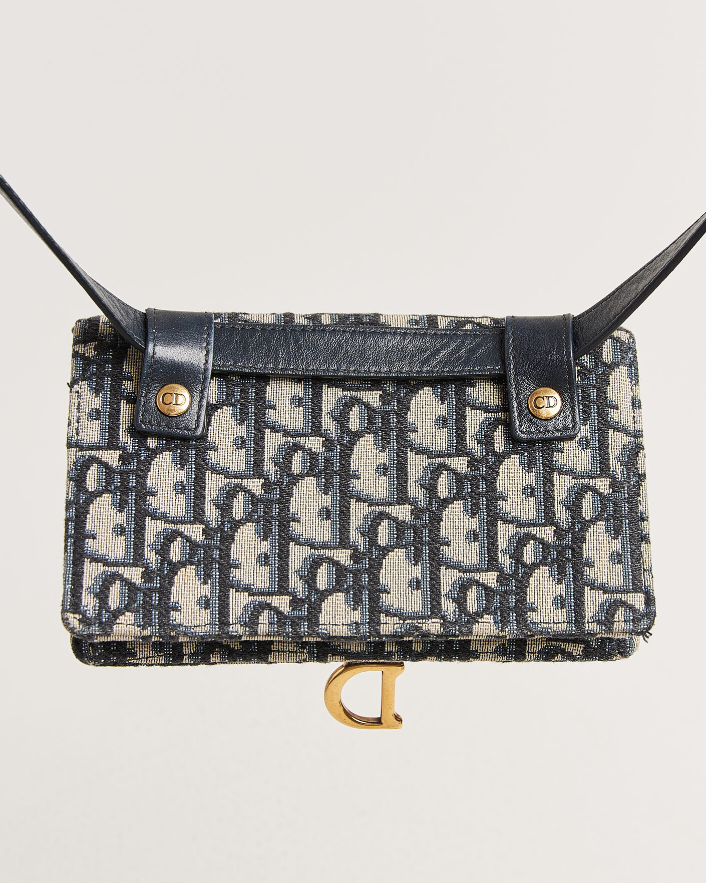 Herr | Pre-Owned & Vintage Bags | Dior Pre-Owned | Saddle Rectangular Belt Bag Blue