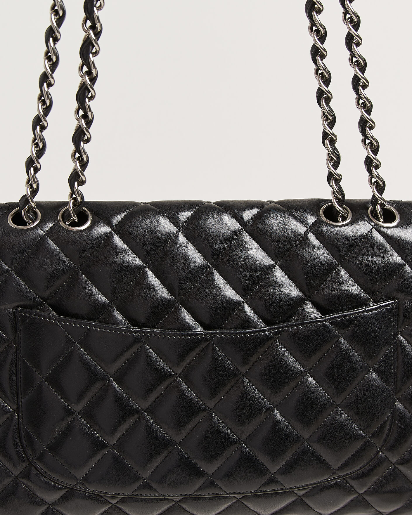 Herr | Pre-Owned & Vintage Bags | Chanel Pre-Owned | Classic Jumbo Single Flap Bag Lambskin Black