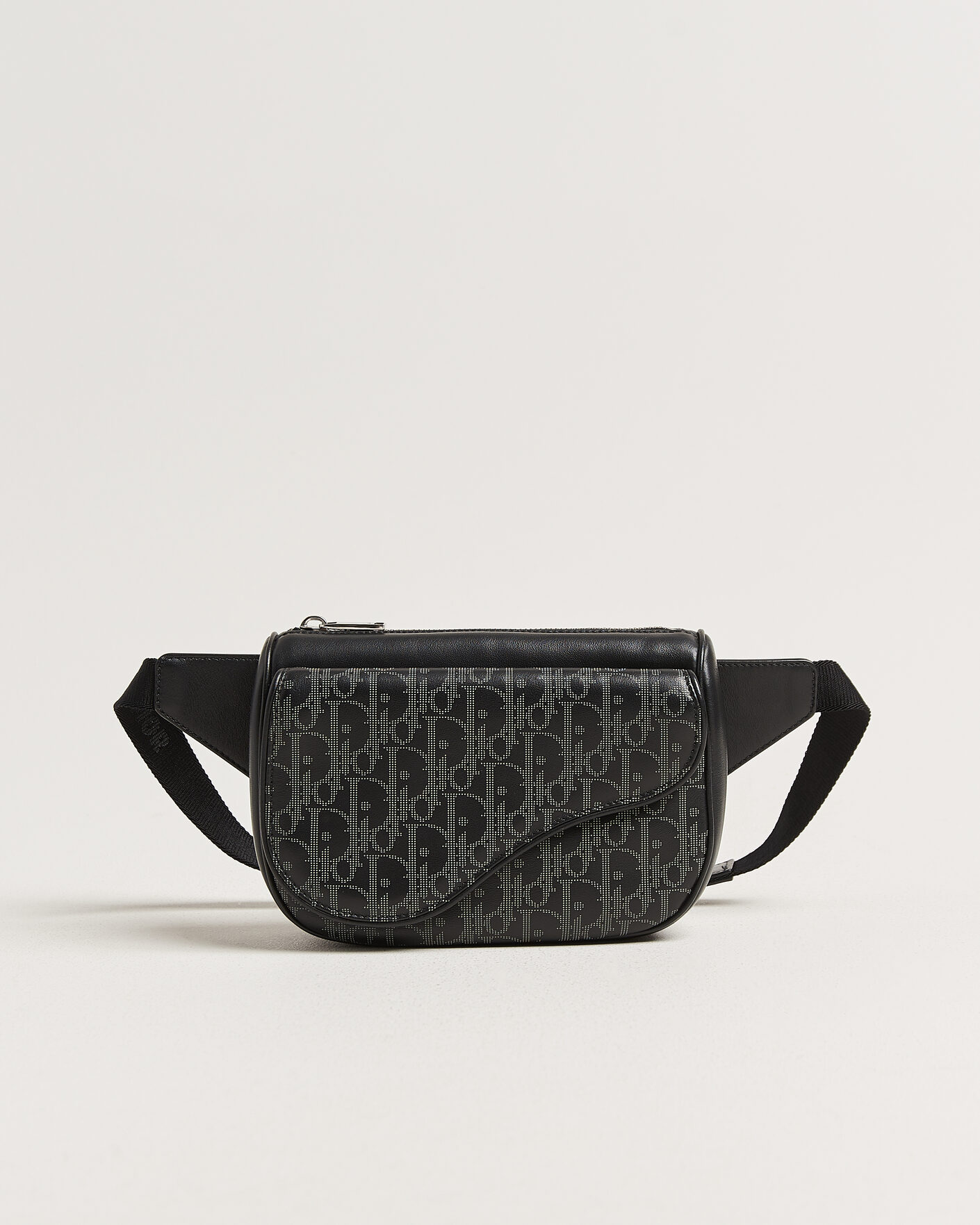 Herr | Pre-Owned & Vintage Bags | Dior Pre-Owned | Saddle Bag Oblique Leather Black
