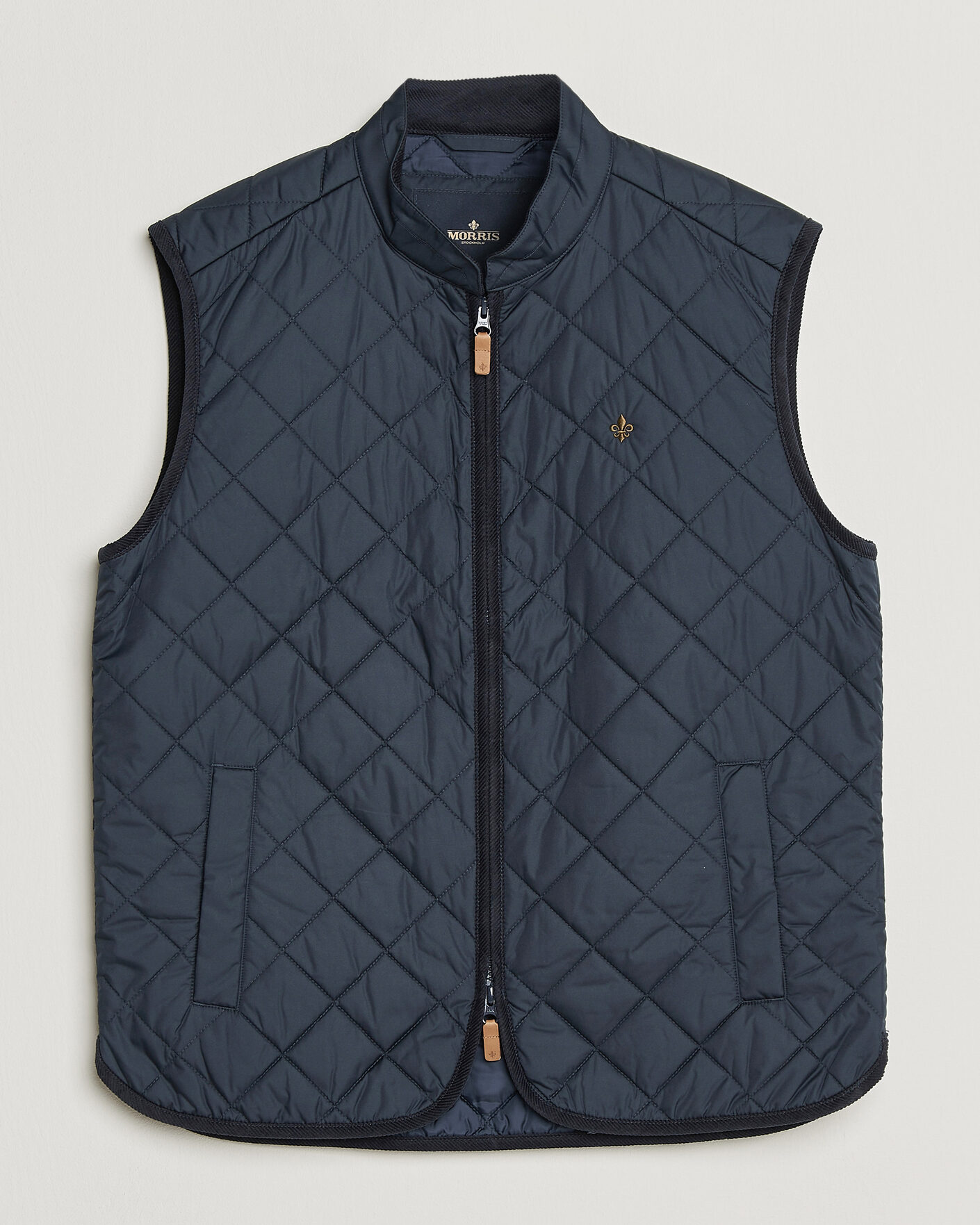 Herr | Västar | Morris | Teddy Quilted Vest Old Blue