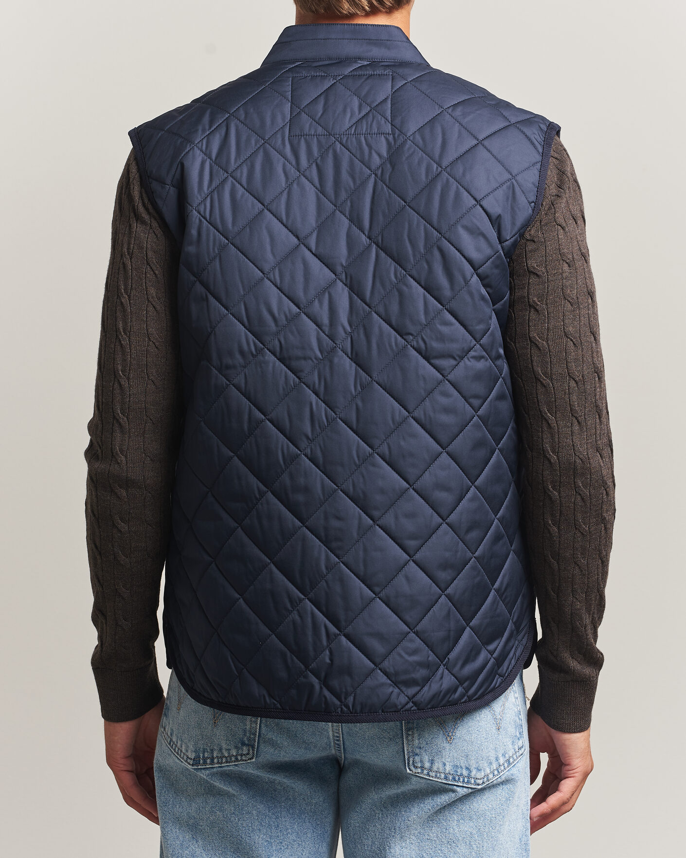 Herr | Västar | Morris | Teddy Quilted Vest Old Blue