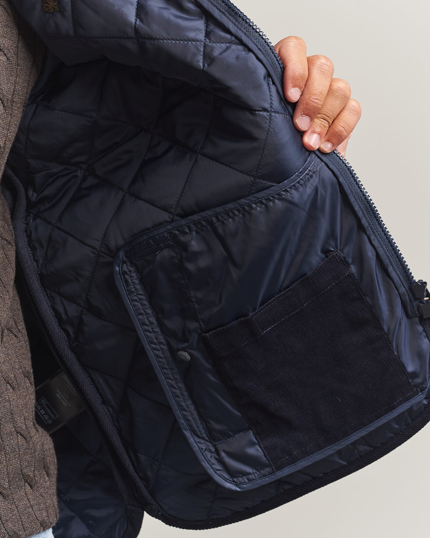 Herr | Västar | Morris | Teddy Quilted Vest Old Blue