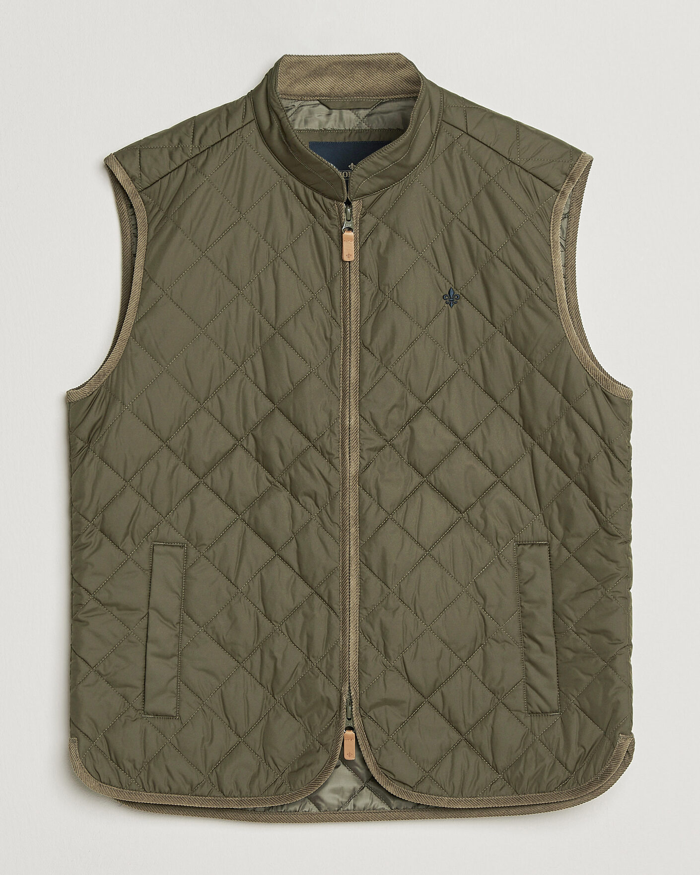 Herr | Västar | Morris | Teddy Quilted Vest Olive