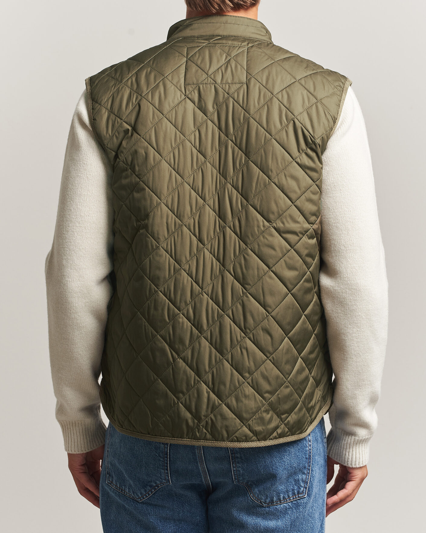 Herr | Västar | Morris | Teddy Quilted Vest Olive