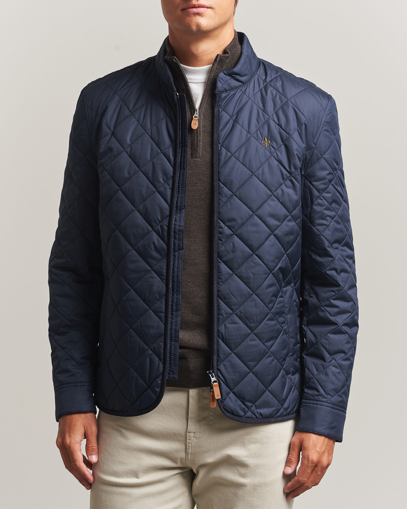 Herr | Jackor | Morris | Teddy Quilted Jacket Old Blue