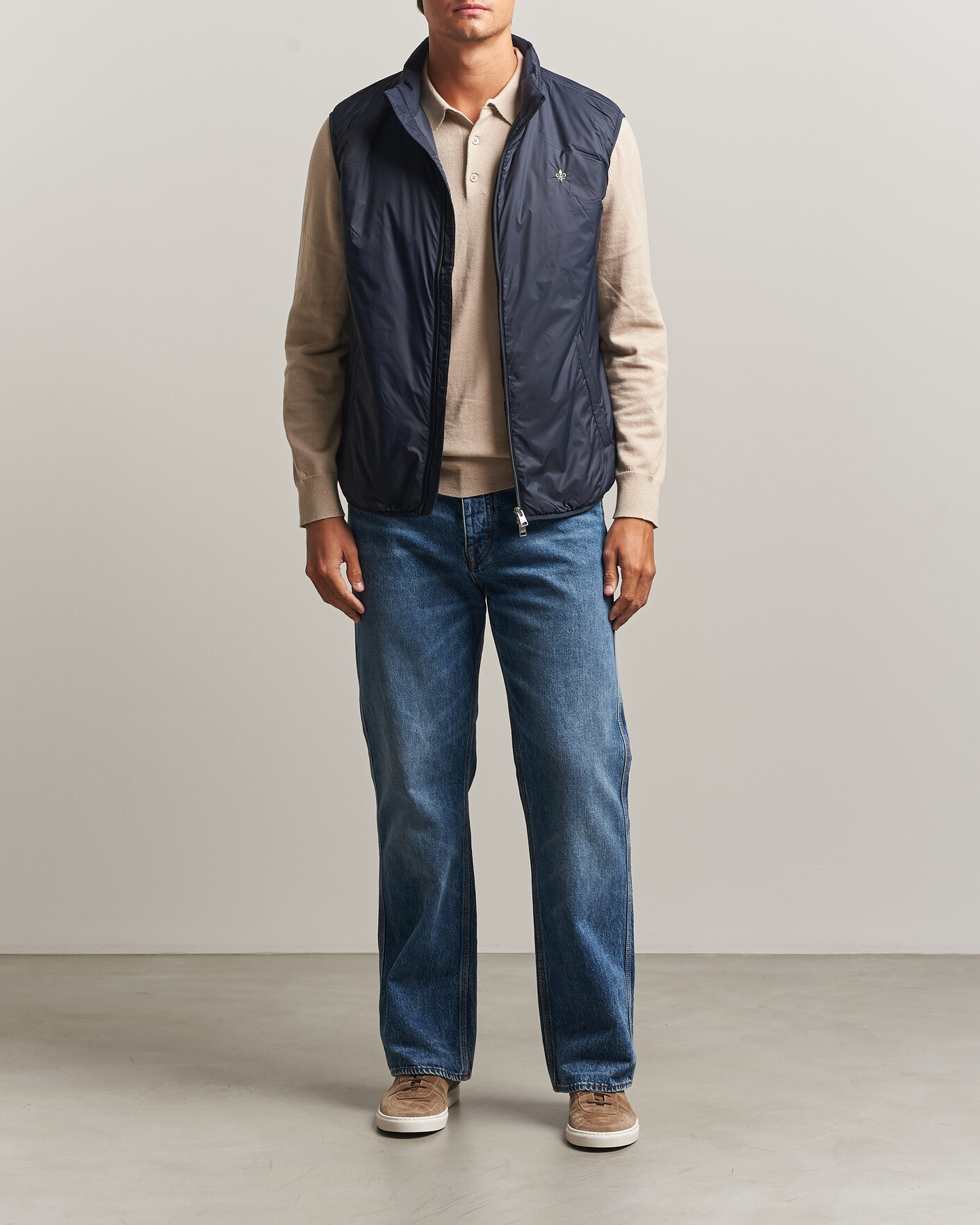 Herr | Västar | Morris | Bradley Padded Vest Blue