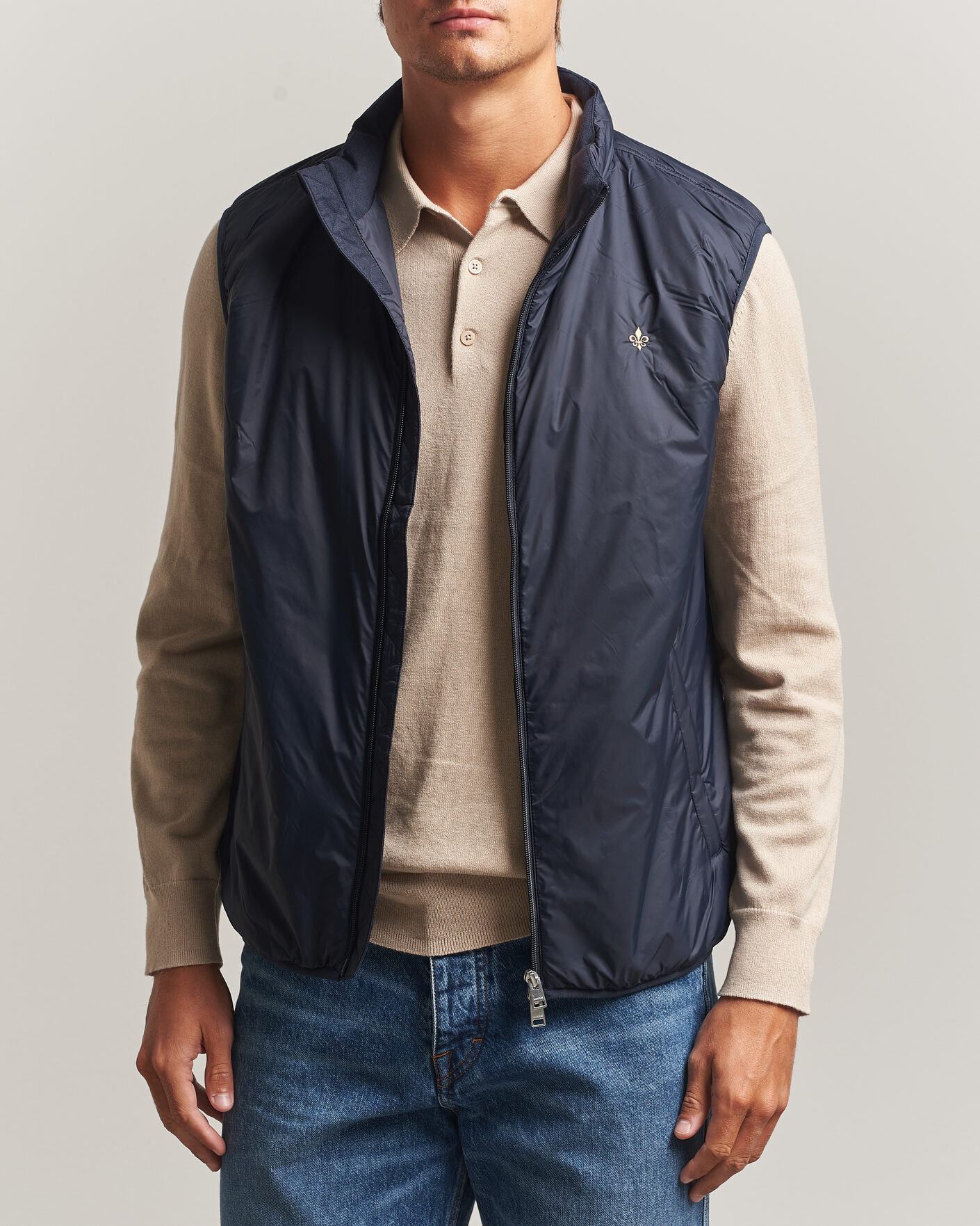 Herr | Västar | Morris | Bradley Padded Vest Blue