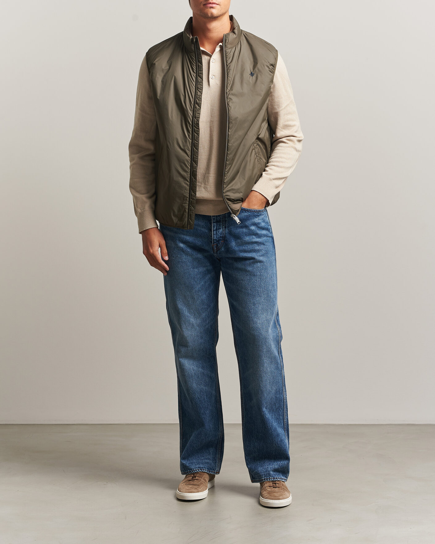 Herr | Västar | Morris | Bradley Padded Vest Olive