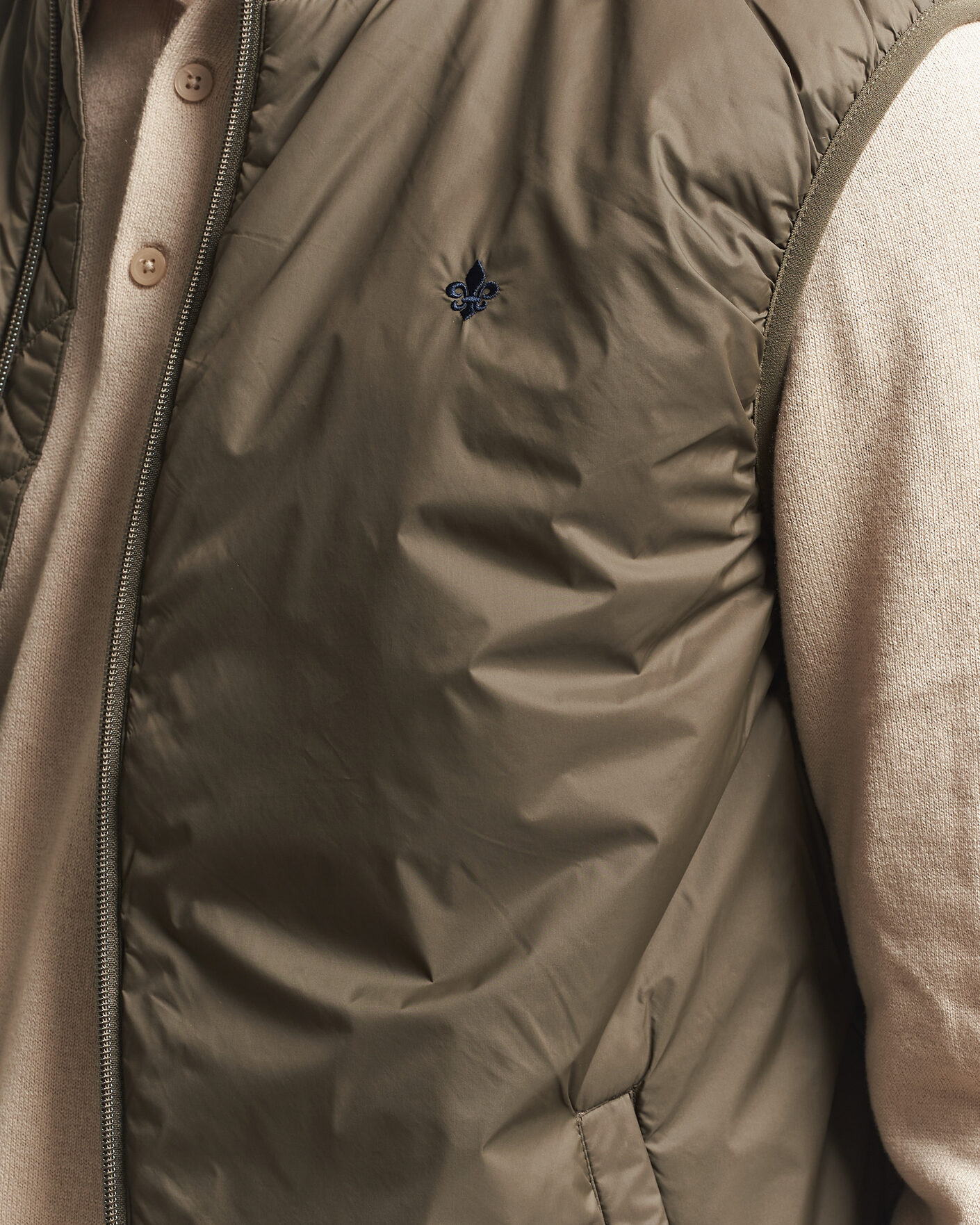 Herr | Västar | Morris | Bradley Padded Vest Olive