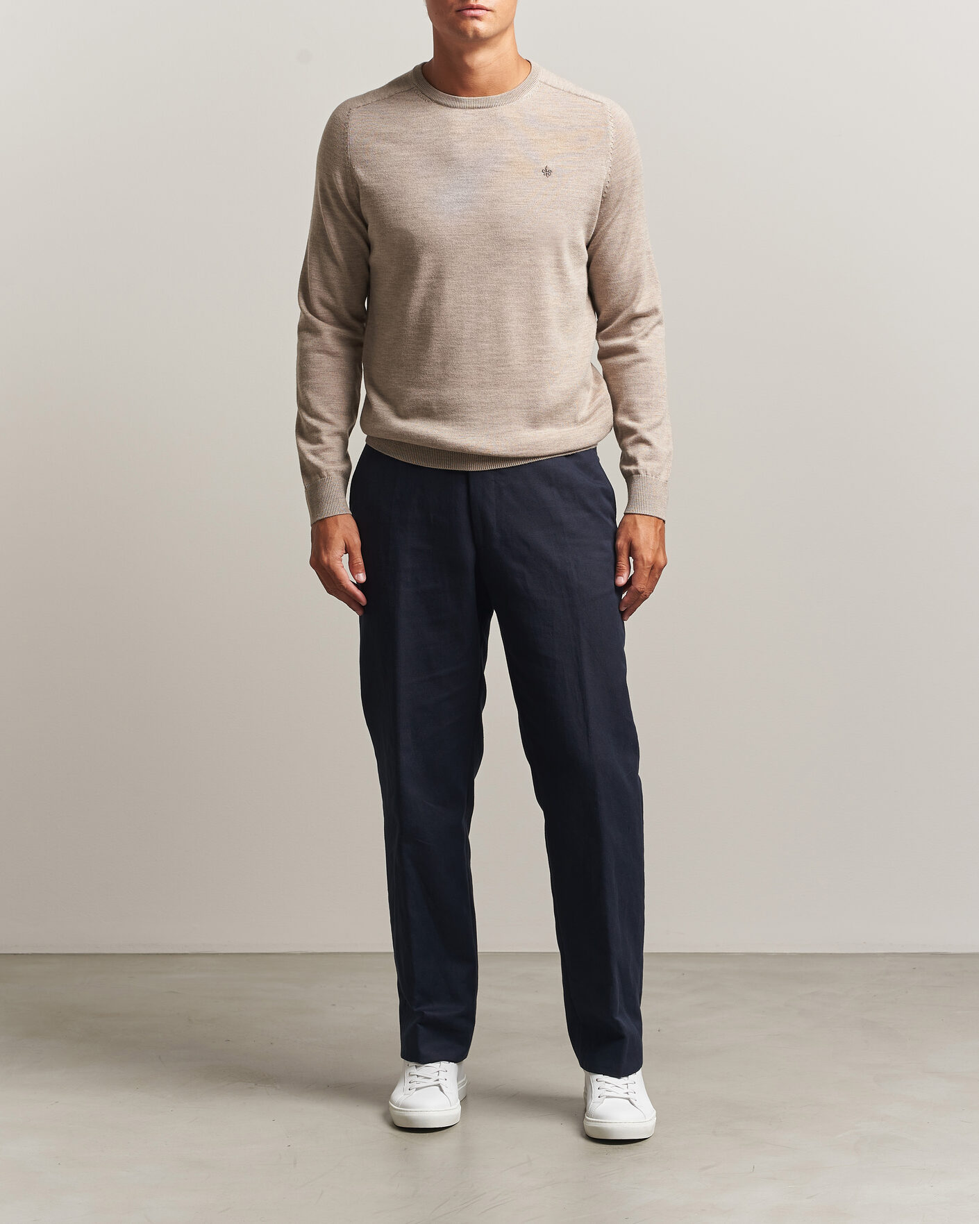 Herr | Tröjor | Morris | Merino O-Neck Khaki