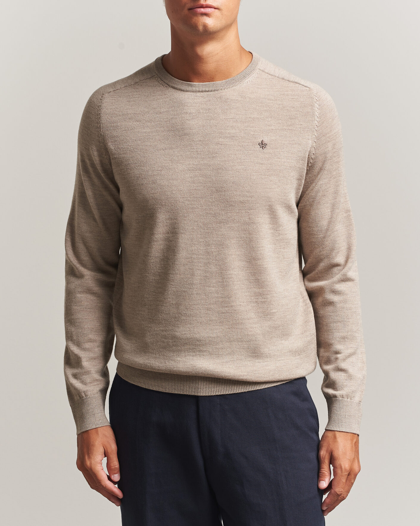 Herr | Tröjor | Morris | Merino O-Neck Khaki