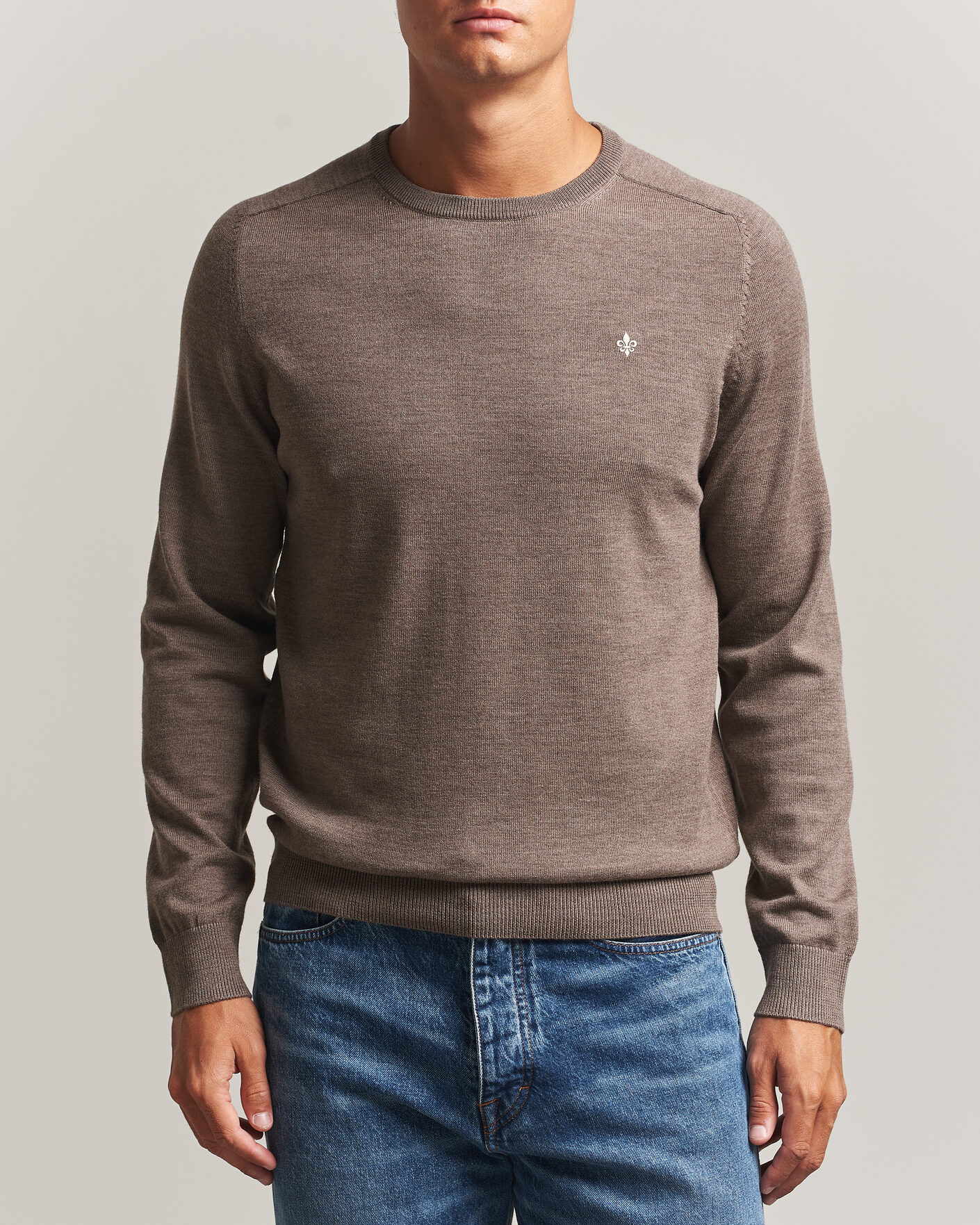 Herr | Tröjor | Morris | Merino O-Neck Brown