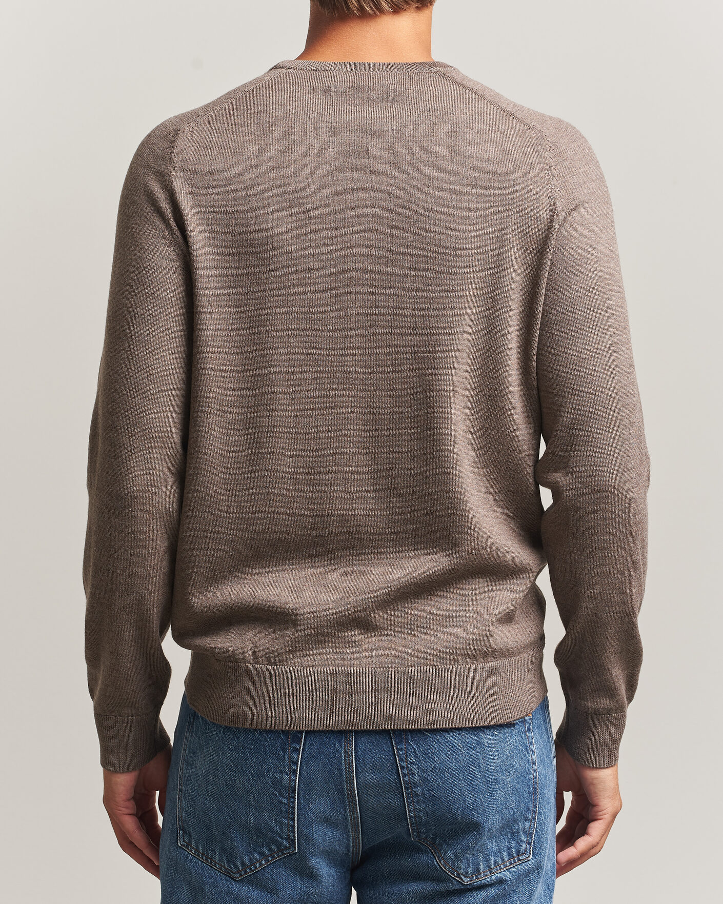 Herr | Tröjor | Morris | Merino O-Neck Brown
