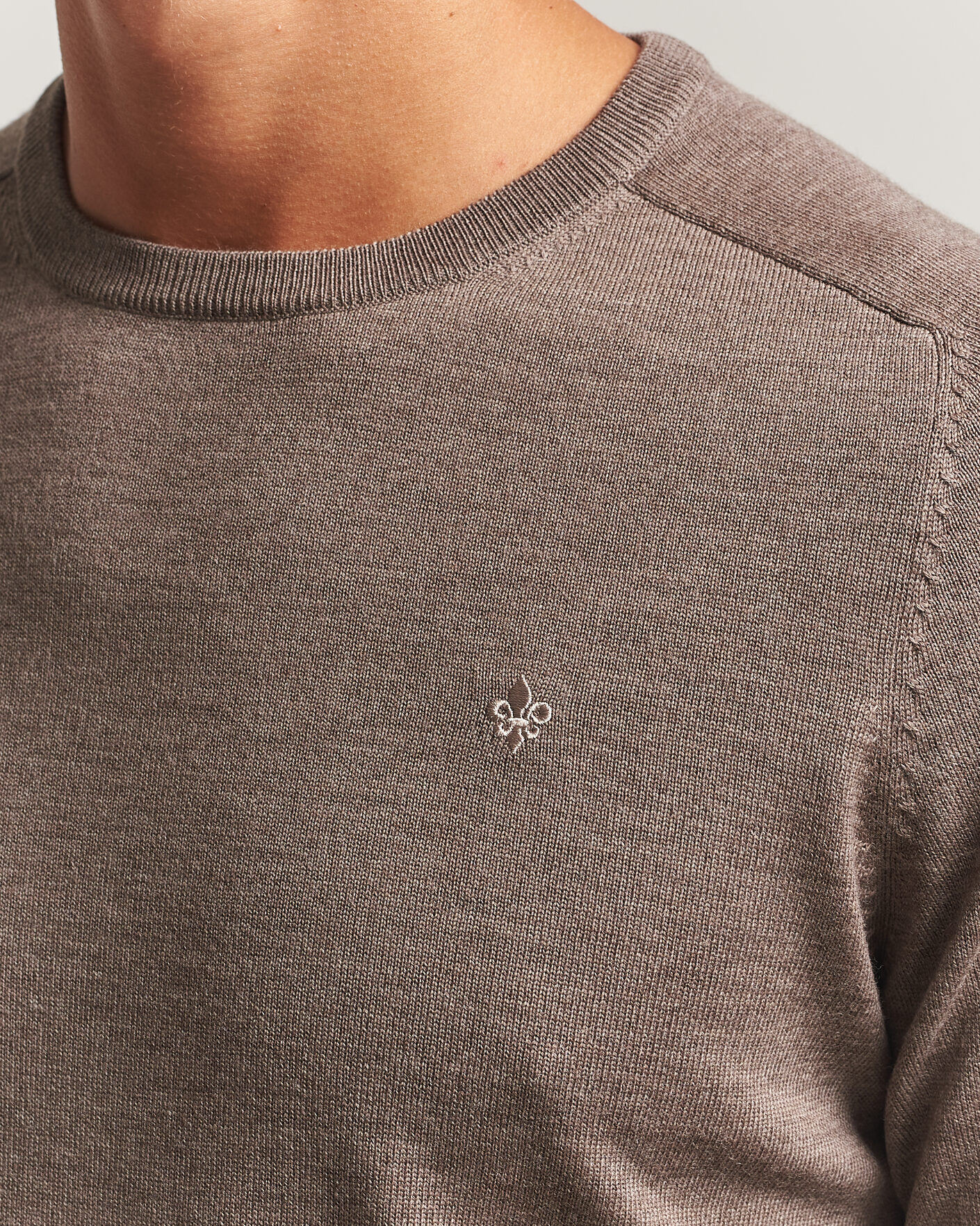 Herr | Tröjor | Morris | Merino O-Neck Brown