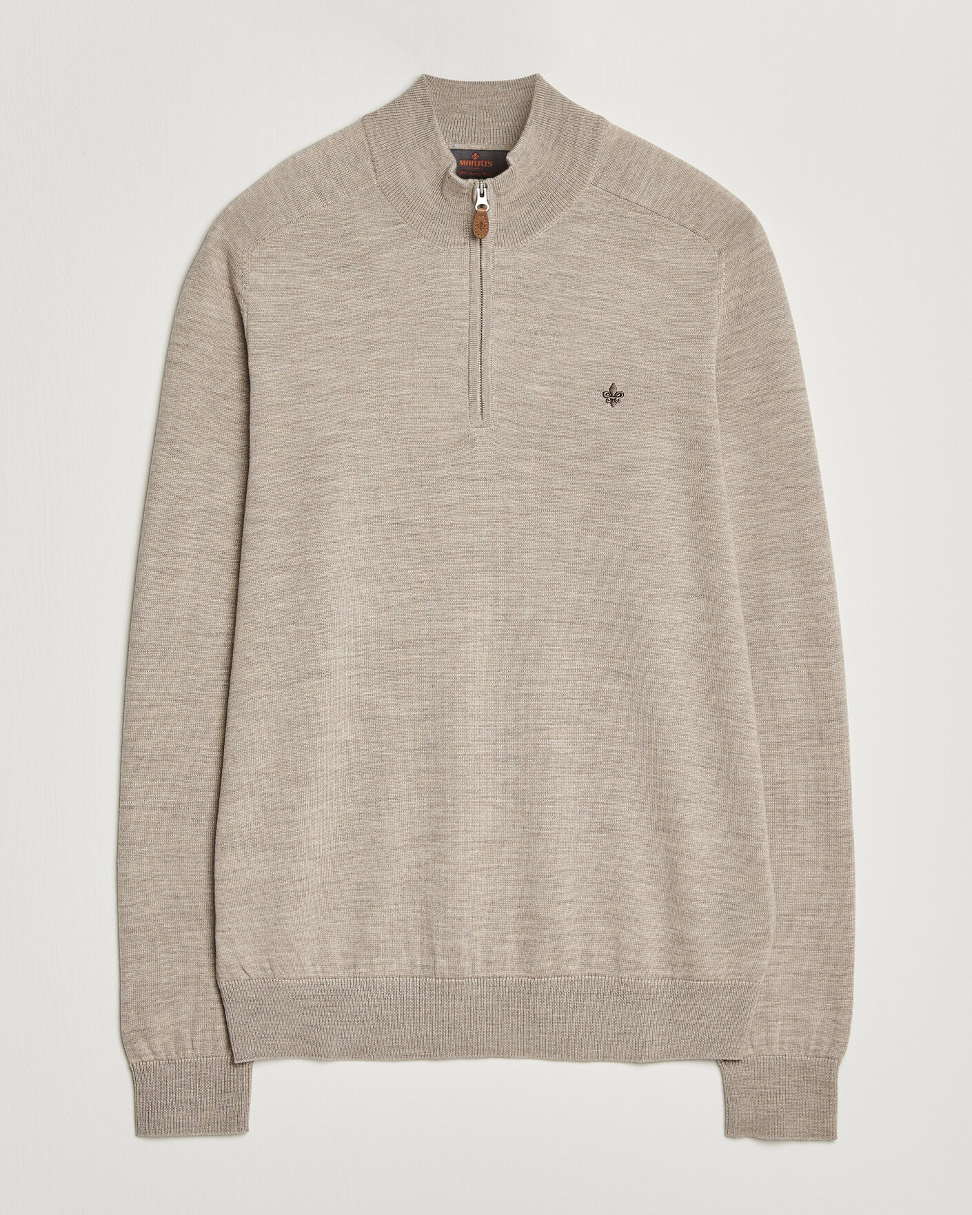 Herr | Tröjor | Morris | John Merino Half Zip Khaki
