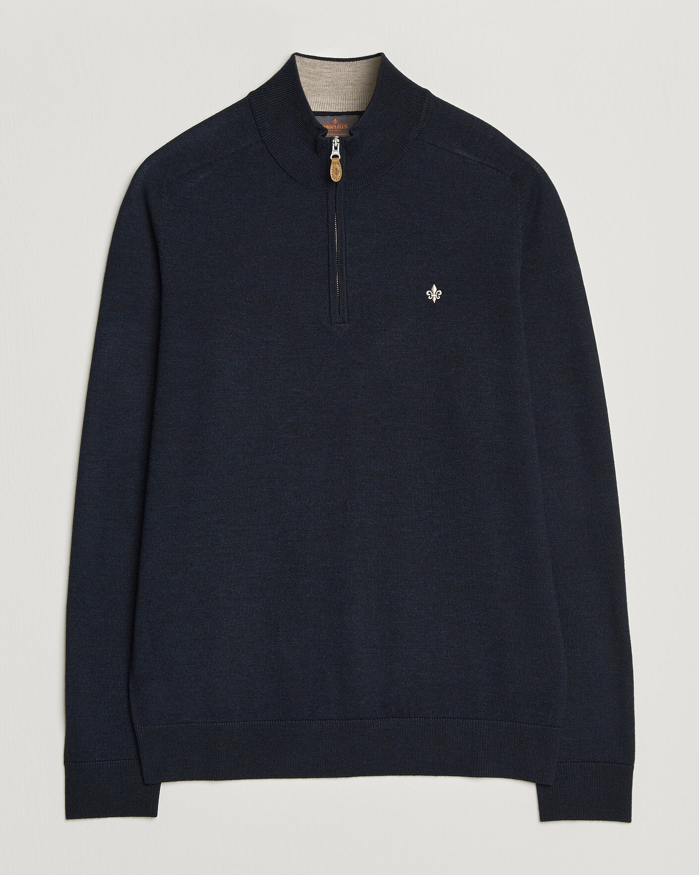 Herr | Tröjor | Morris | John Merino Half Zip Navy
