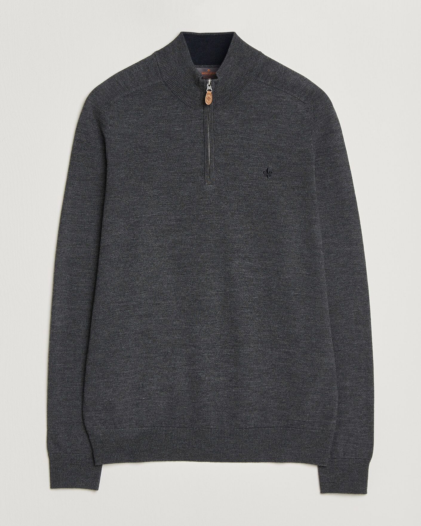 Herr | Tröjor | Morris | John Merino Half Zip Grey