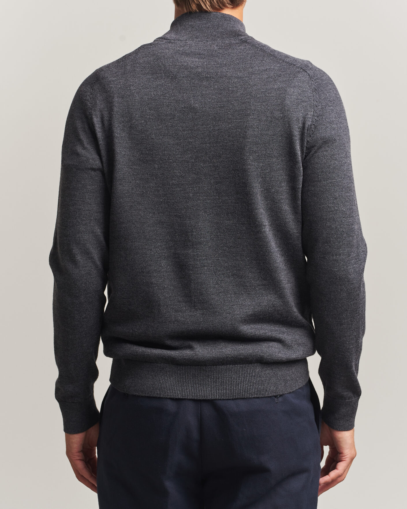 Herr | Tröjor | Morris | John Merino Half Zip Grey