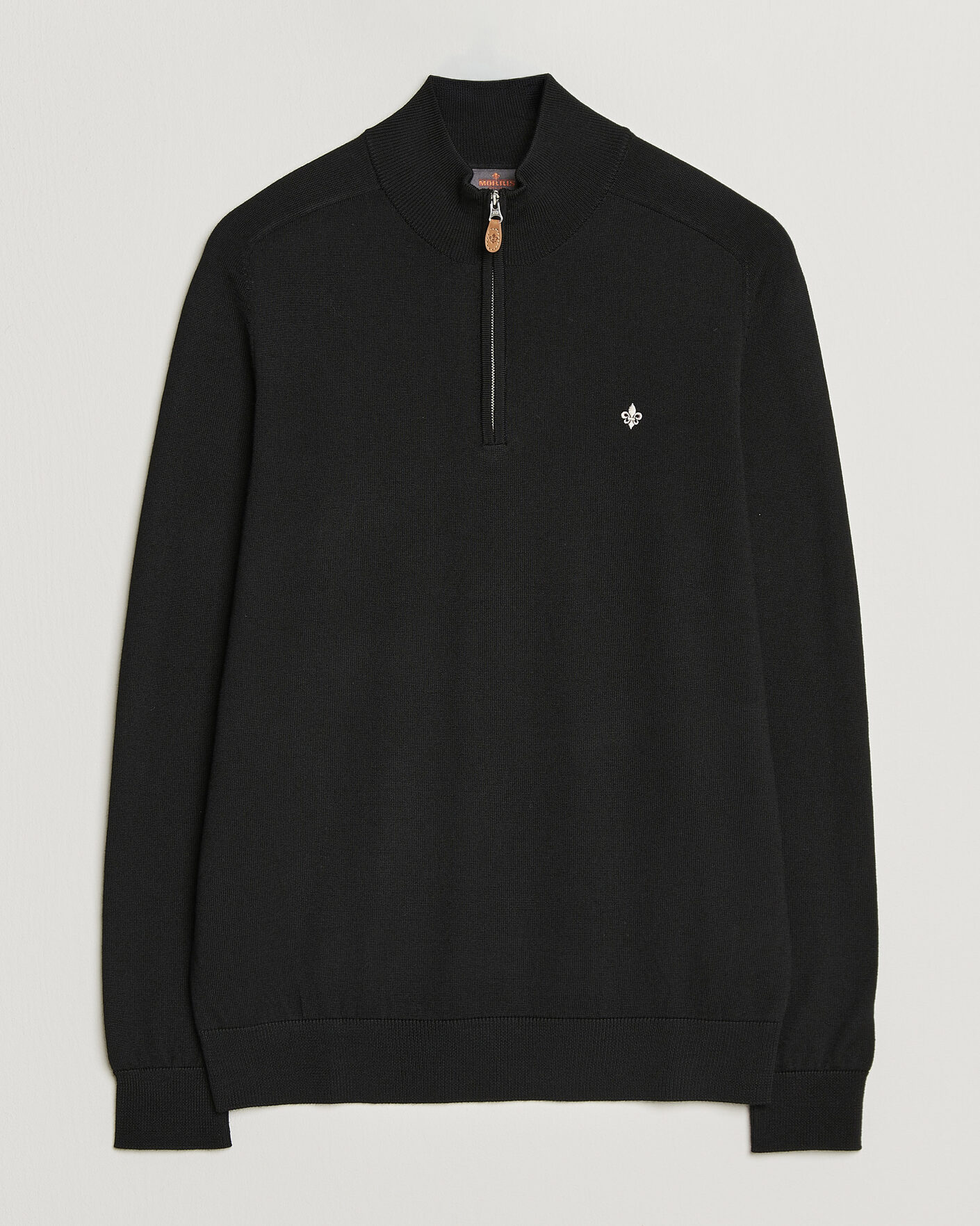Herr | Tröjor | Morris | John Merino Half Zip Black