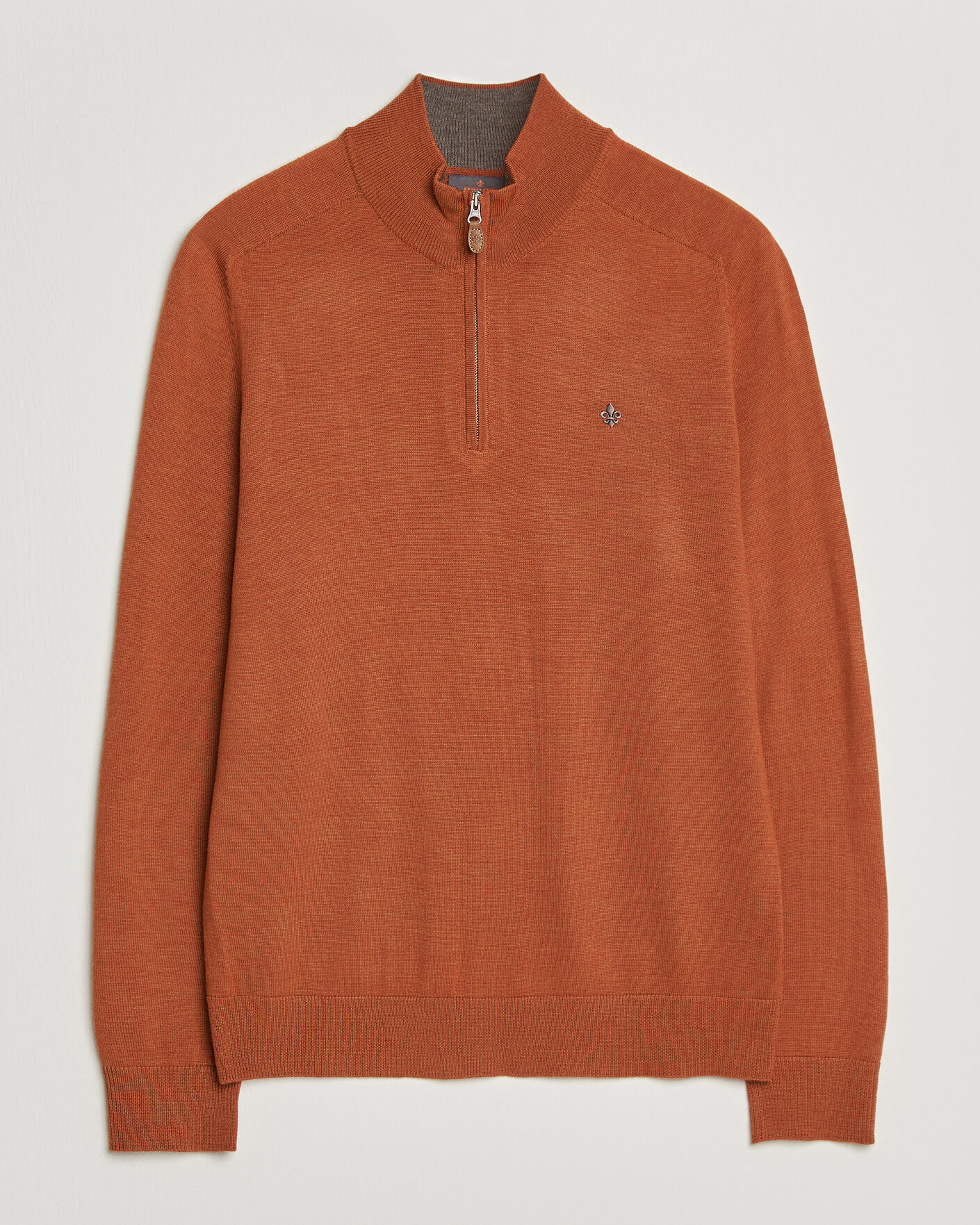 Herr | Tröjor | Morris | John Merino Half Zip Orange