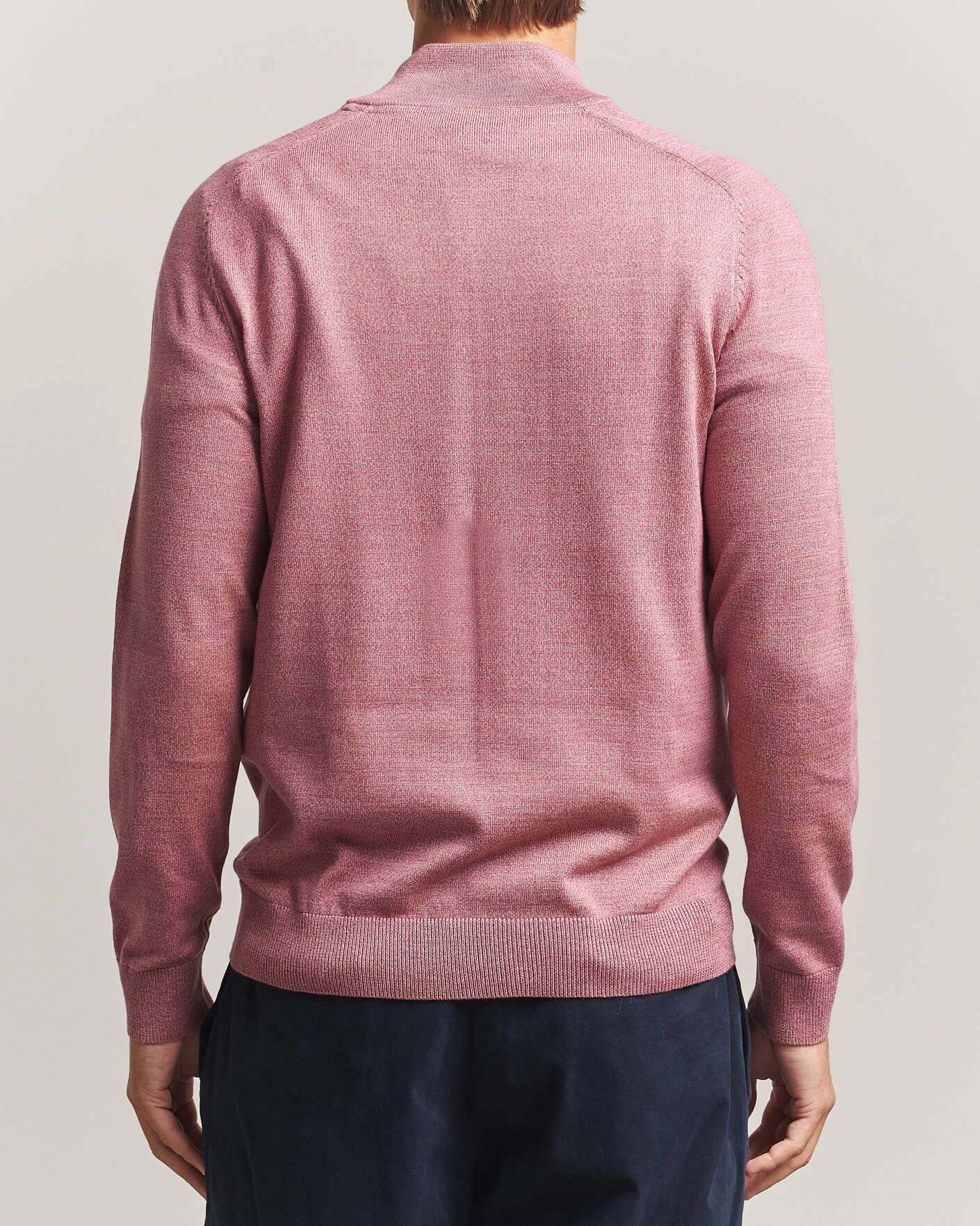 Herr | Tröjor | Morris | John Merino Half Zip Cerise