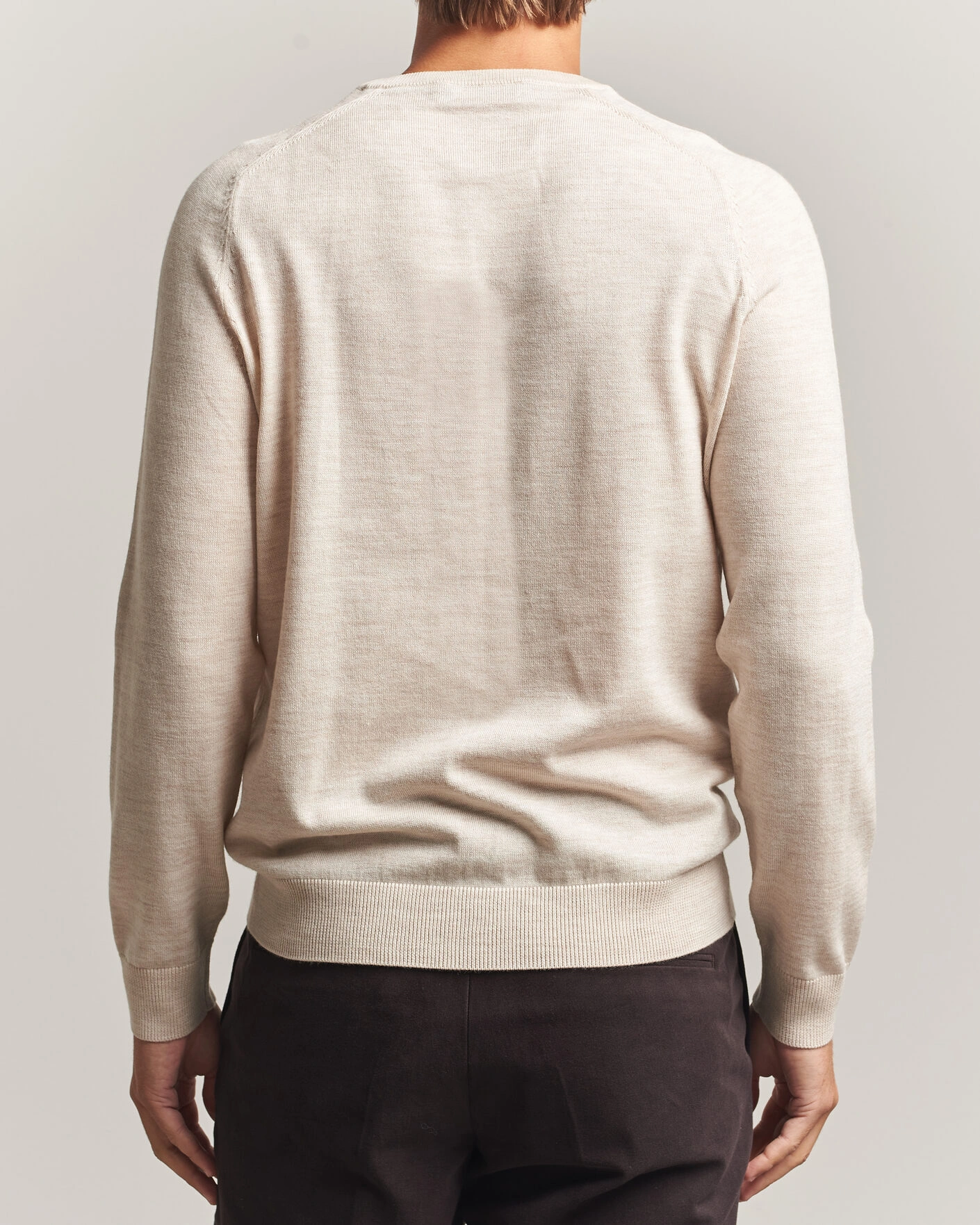 Herr | Tröjor | Morris | Merino O-Neck Off White