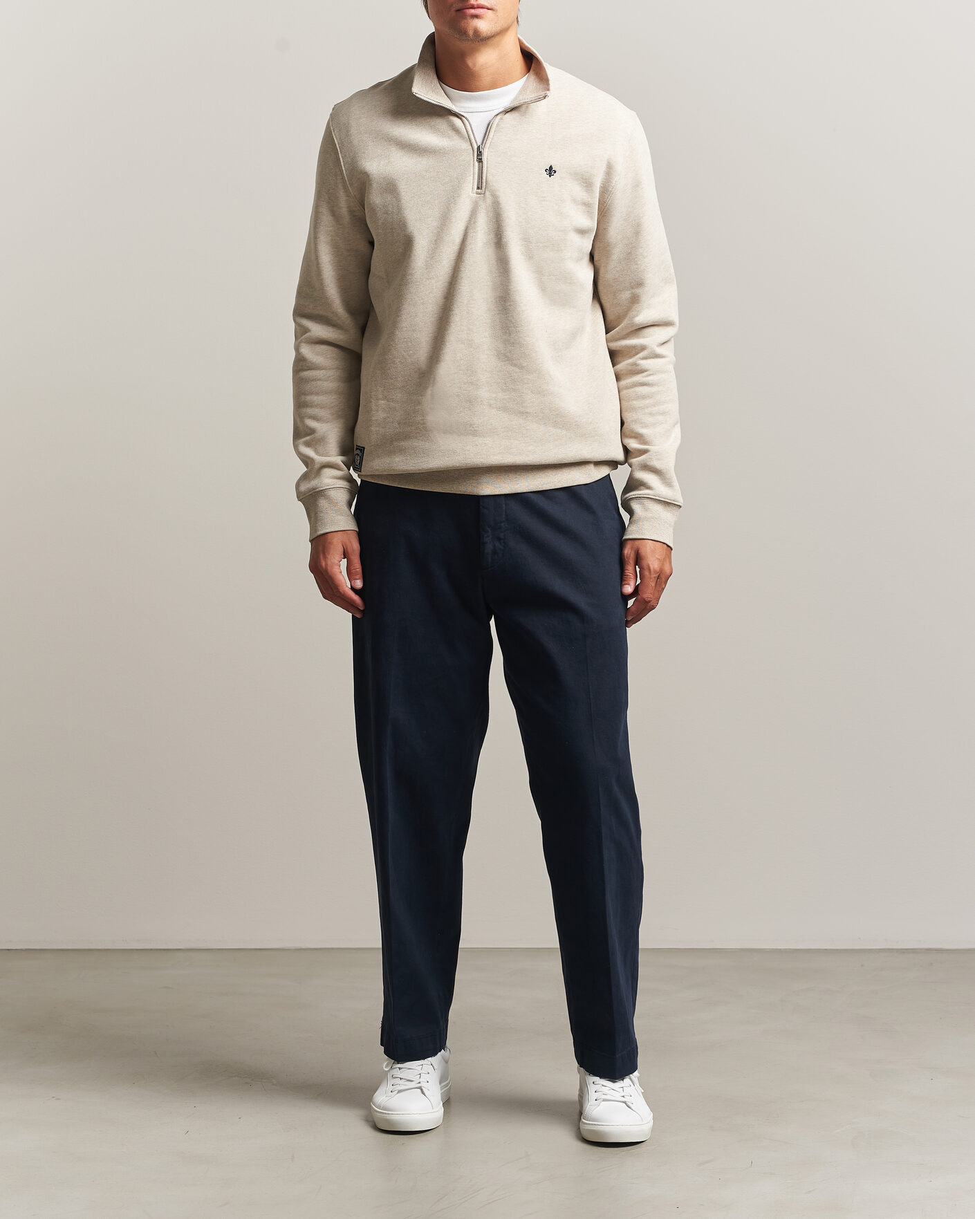 Herr | Tröjor | Morris | Brandon Lily Half Zip Khaki