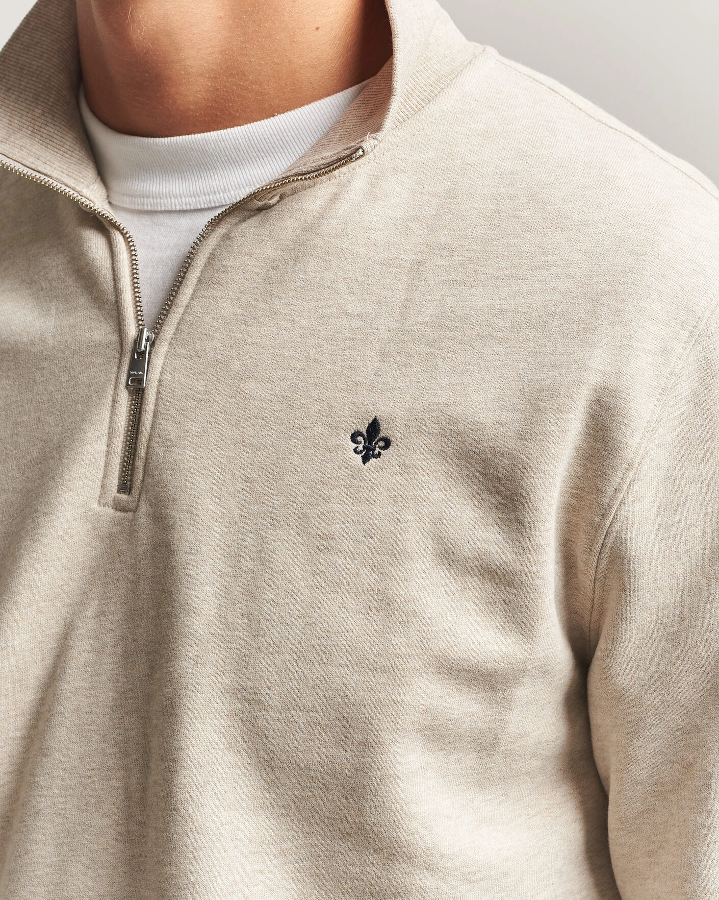 Herr | Tröjor | Morris | Brandon Lily Half Zip Khaki