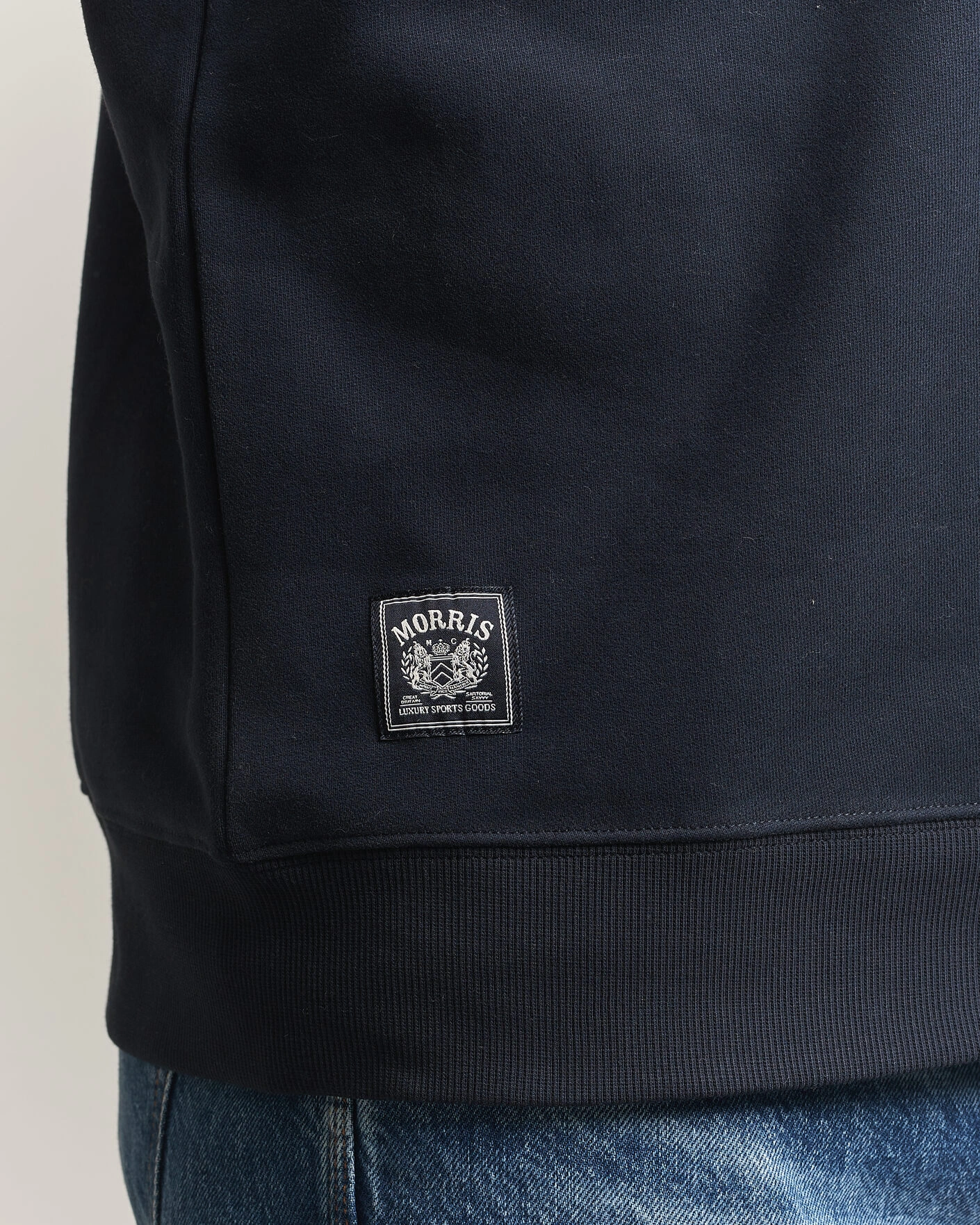 Herr | Tröjor | Morris | Brandon Lily Half Zip Old Blue