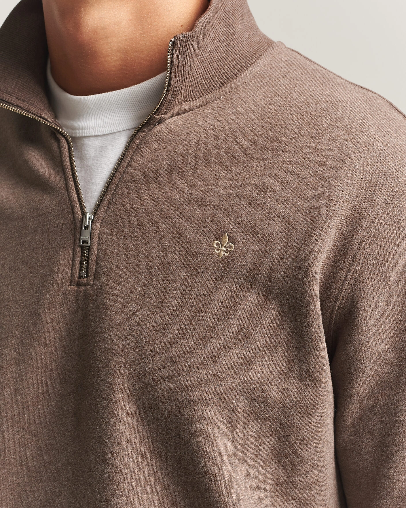 Herr | Tröjor | Morris | Brandon Lily Half Zip Brown