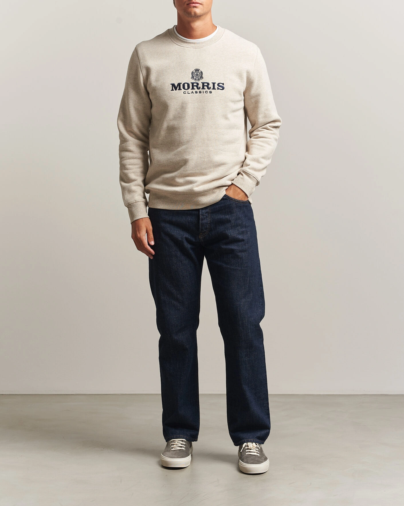 Herr | Tröjor | Morris | Brian Sweatshirt Khaki