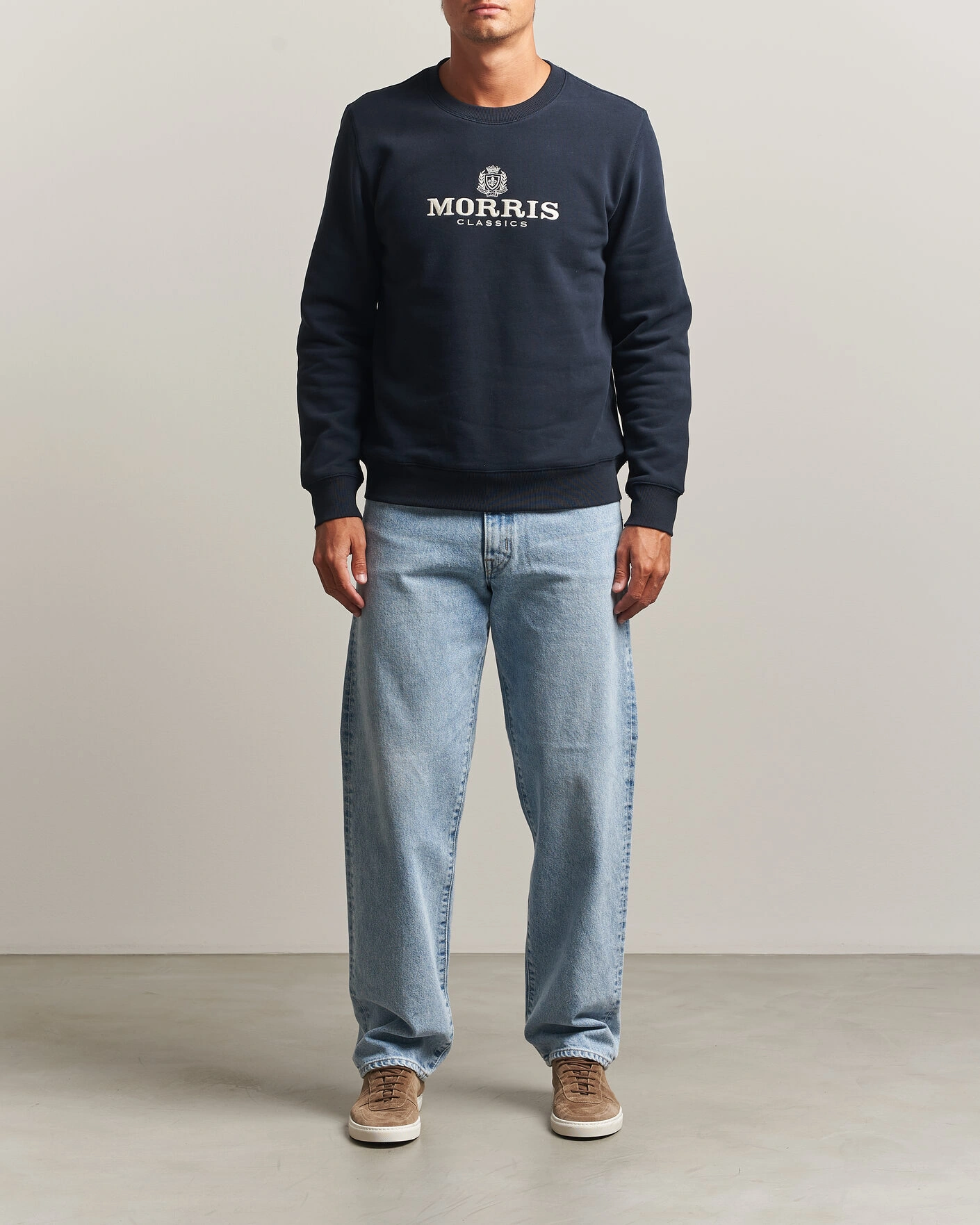 Herr | Tröjor | Morris | Brian Sweatshirt Old Blue