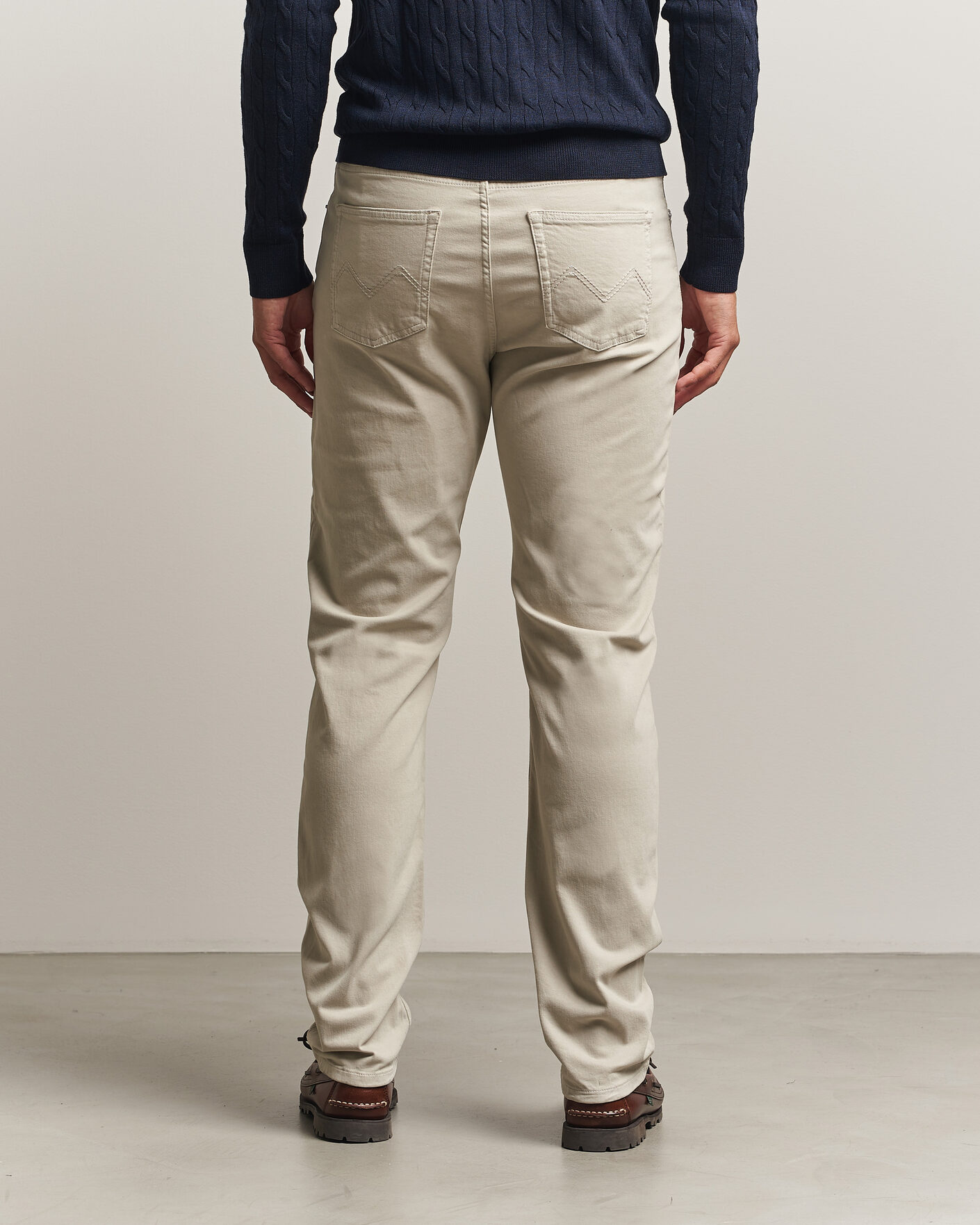 Herr | Byxor | Morris | James Brushed 5-Pocket Pant Khaki