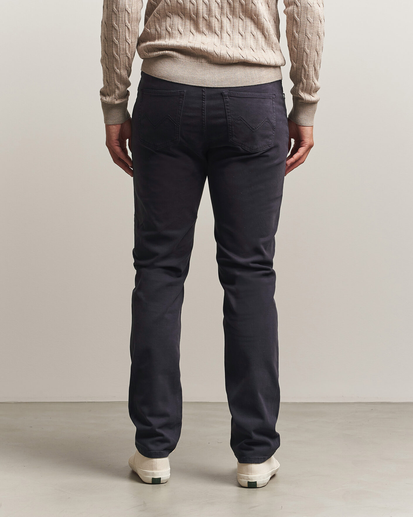 Herr | Byxor | Morris | James Brushed 5-Pocket Pant Blue