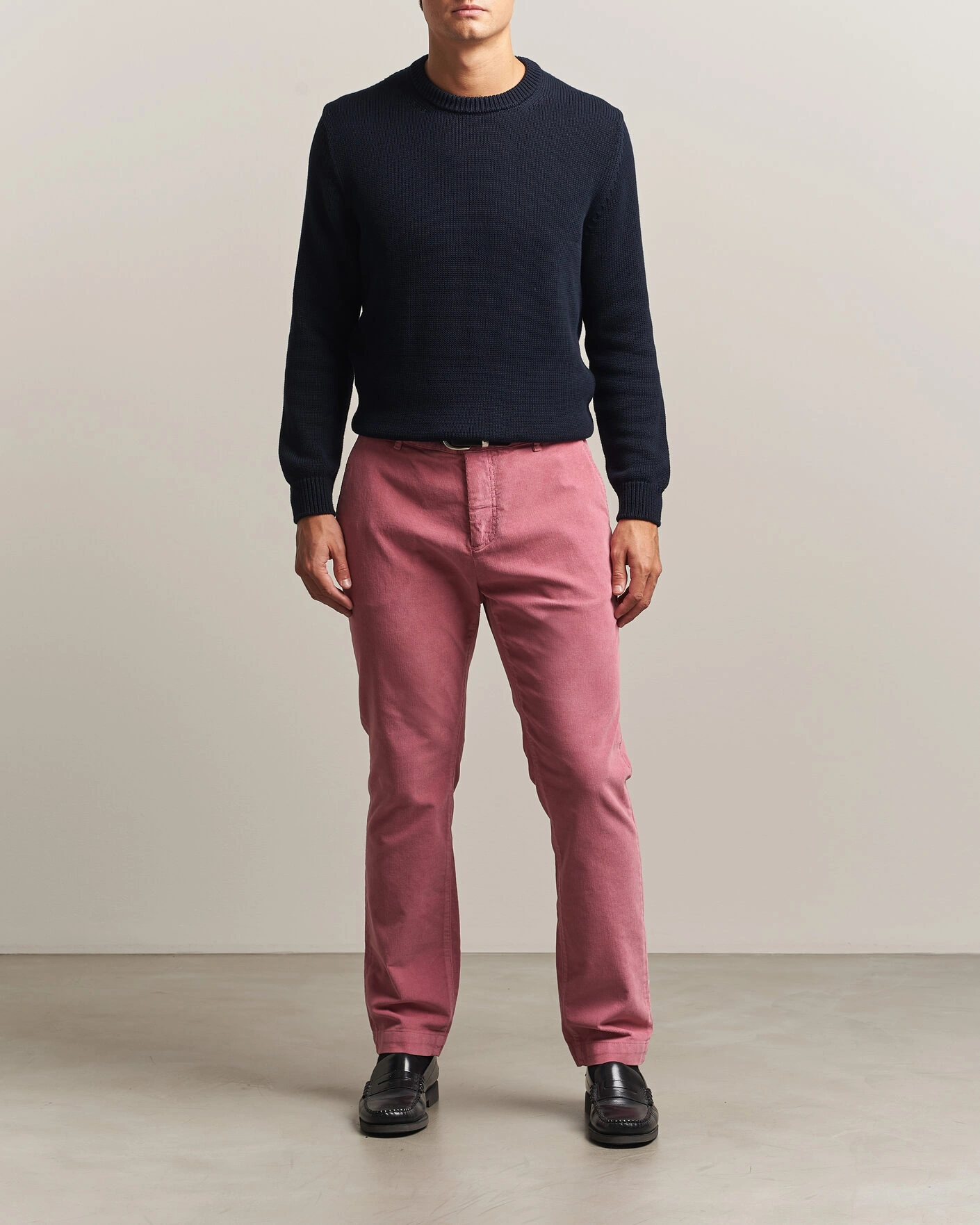 Herr | Byxor | Morris | Jeffrey Cord Chino Cerise