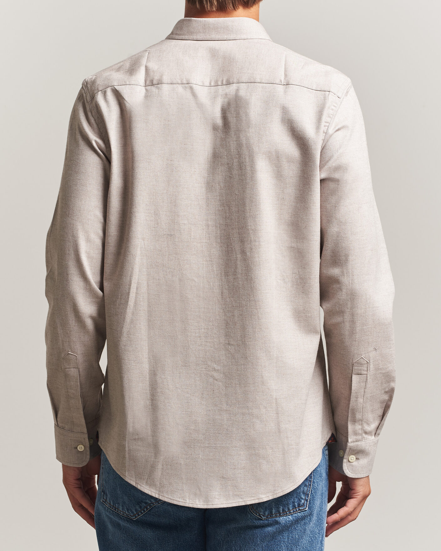 Herr | Skjortor | Morris | Watts Flannel Shirt Khaki