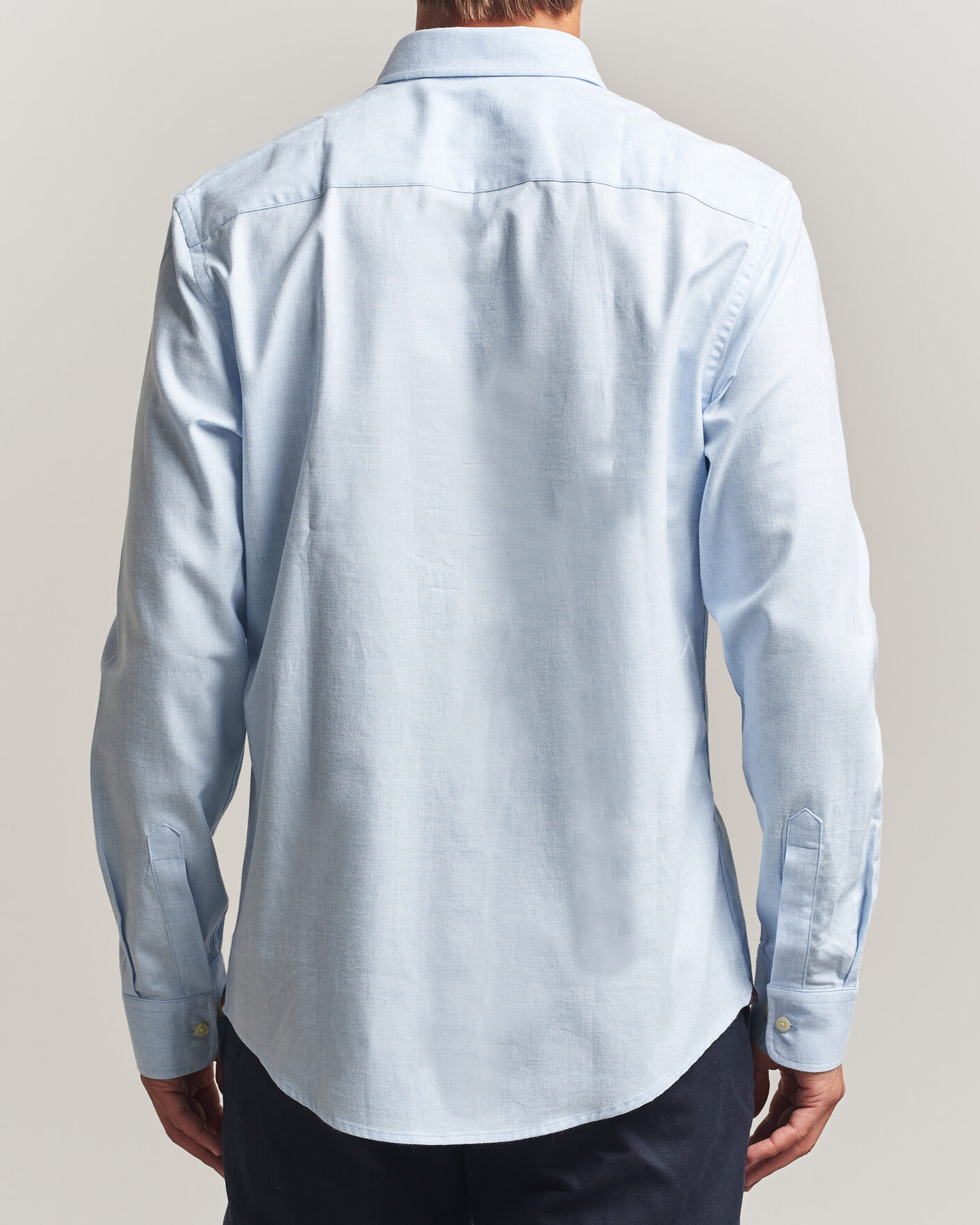 Herr | Skjortor | Morris | Watts Flannel Shirt Light Blue