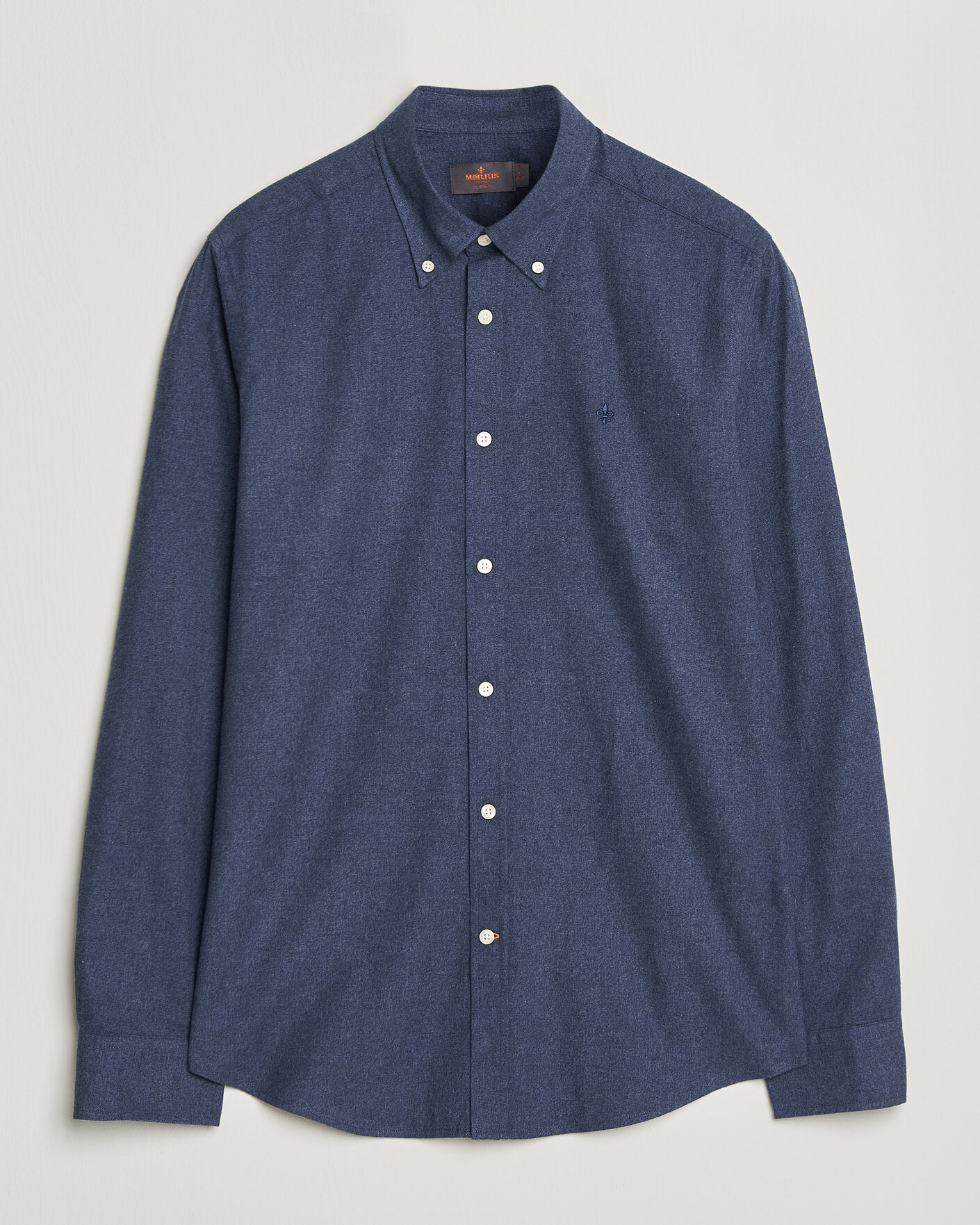 Herr | Skjortor | Morris | Watts Flannel Shirt Navy